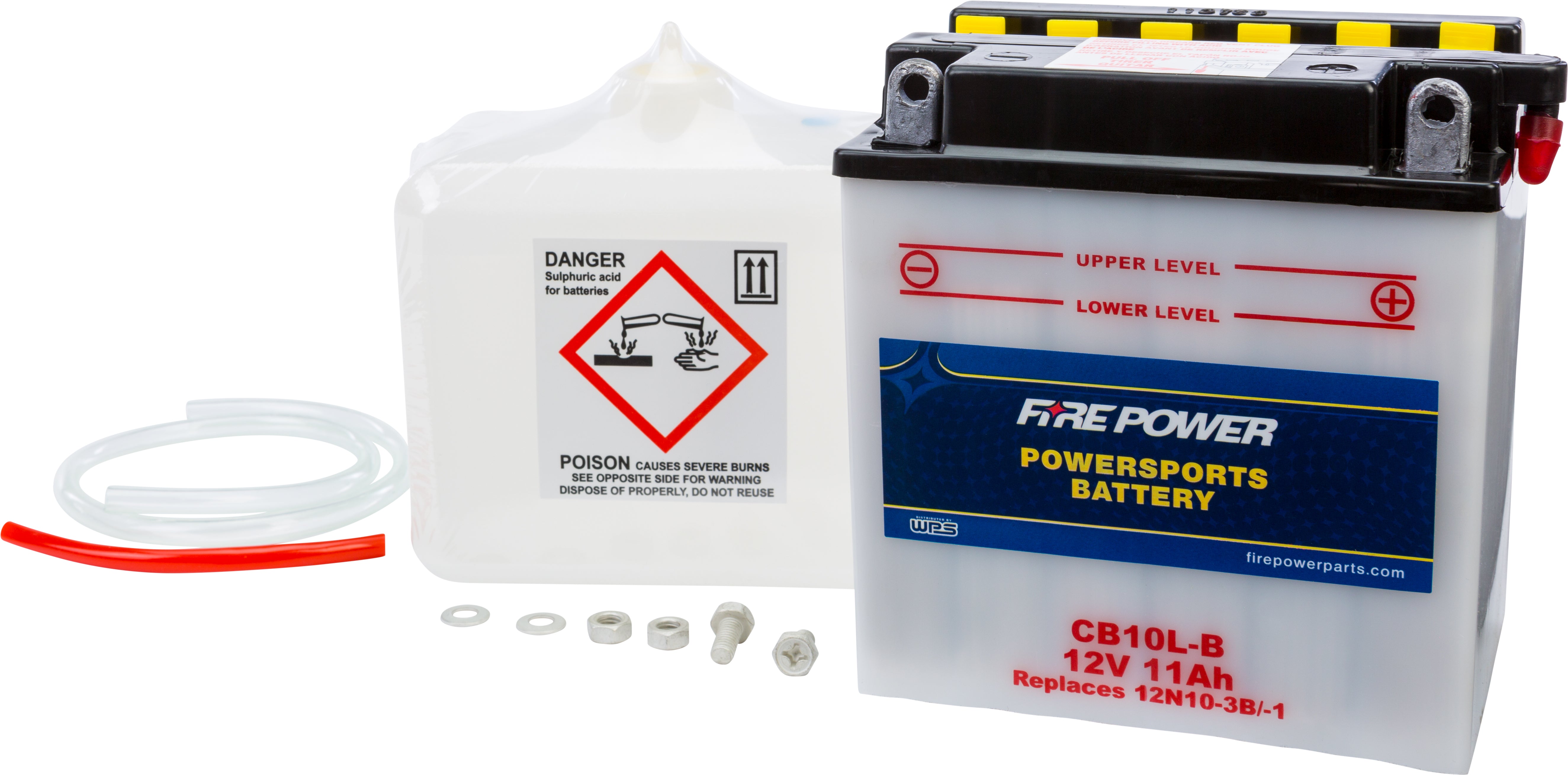 FIRE POWER - BATTERY W/ACID CB10L-B 12V HEAVY DUTY - CB10L-B