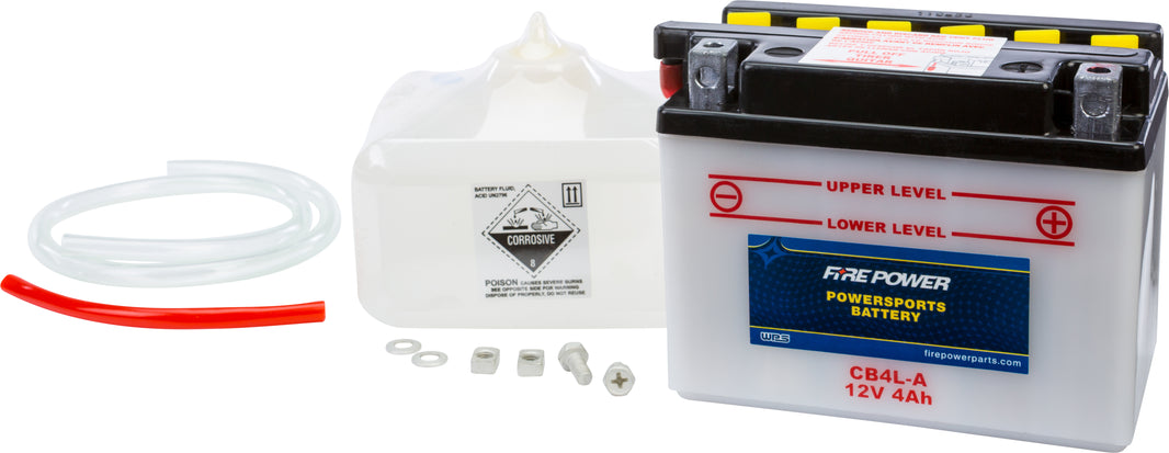 FIRE POWER - BATTERY W/ACID CB4L-A 12V HEAVY DUTY - CB4L-A
