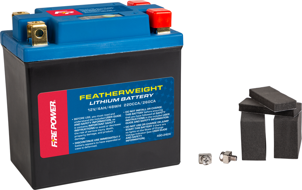 FIRE POWER - FEATHERWEIGHT LITHIUM BATTERY 220 CCA 12V/48WH - HJTX14AHQ-FP-B