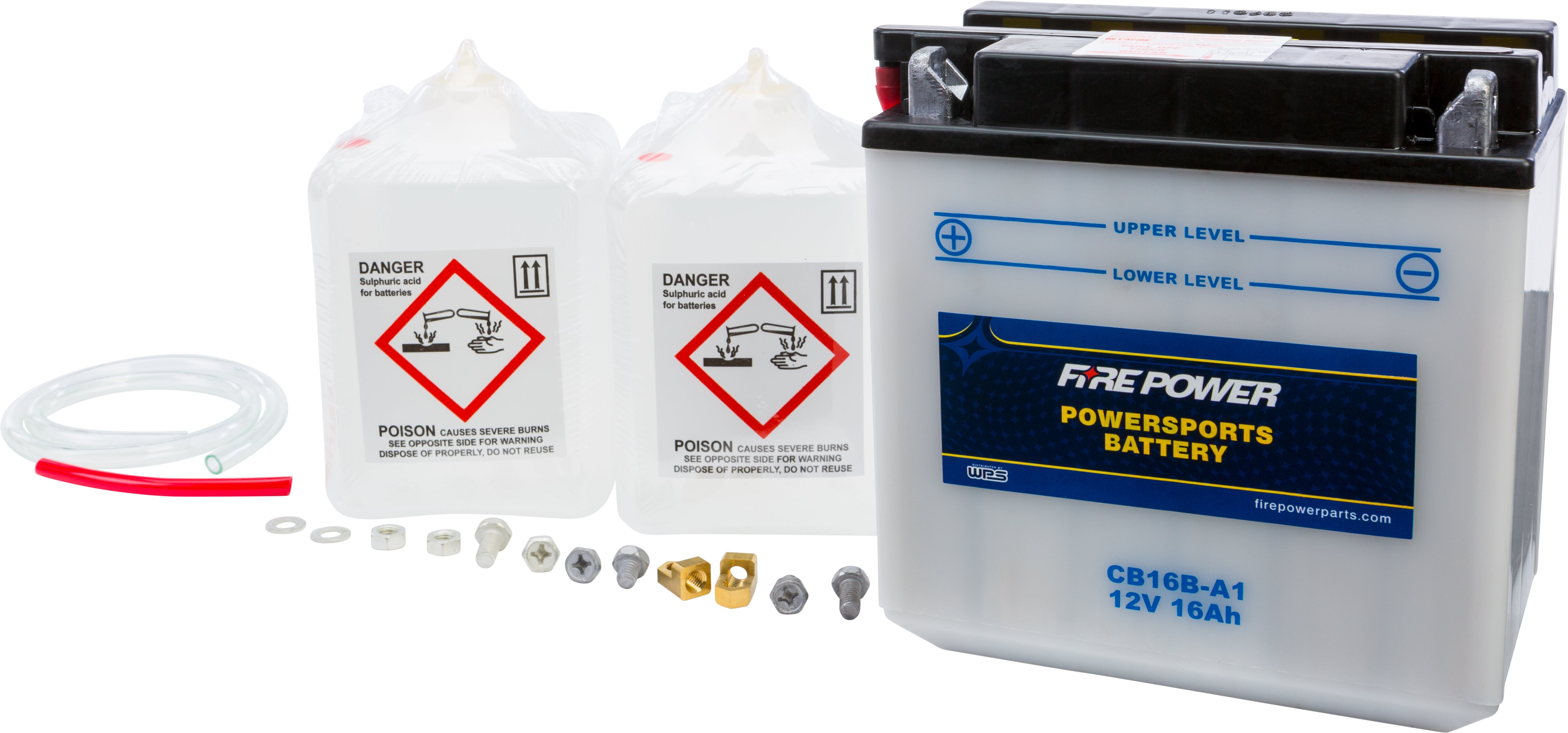 FIRE POWER - BATTERY W/ACID CB16B-A1 12V HEAVY DUTY - CB16B-A1