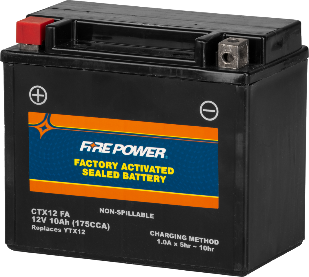 FIRE POWER - BATTERY CTX12 SEALED FACTORY ACTIVATED - CTX12-BS(FA)