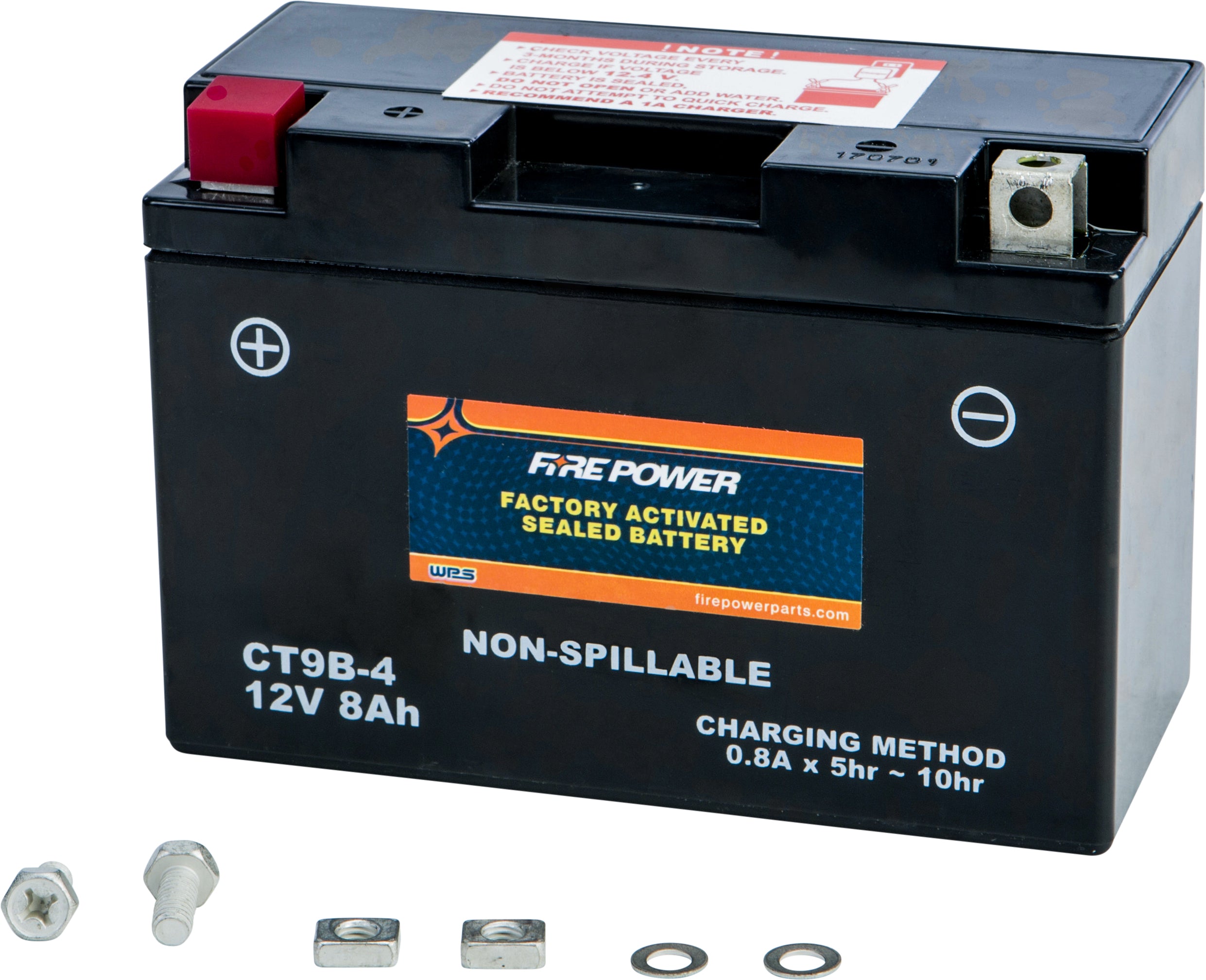FIRE POWER - BATTERY CTZ8V SEALED FACTORY ACTIVATED - CTZ8V
