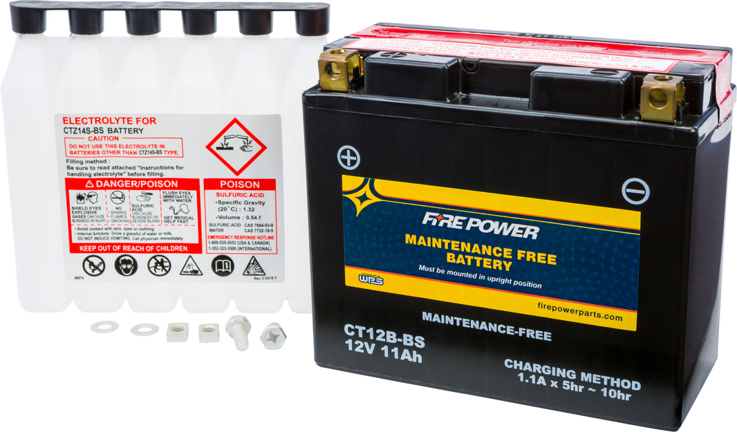 FIRE POWER - BATTERY CT12B-BS MAINTENANCE FREE - CT12B-BS