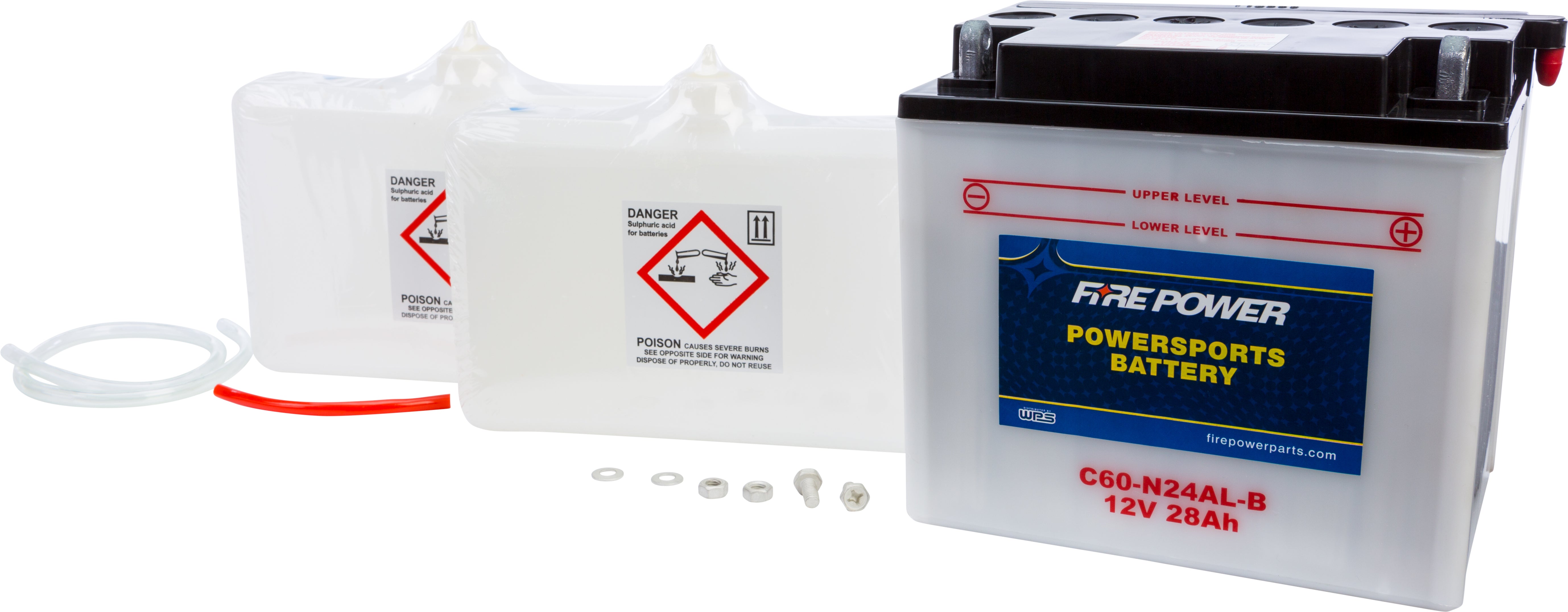 FIRE POWER - BATTERY W/ACID C60-N24AL-B 12V HEAVY DUTY - C60-N24AL-B