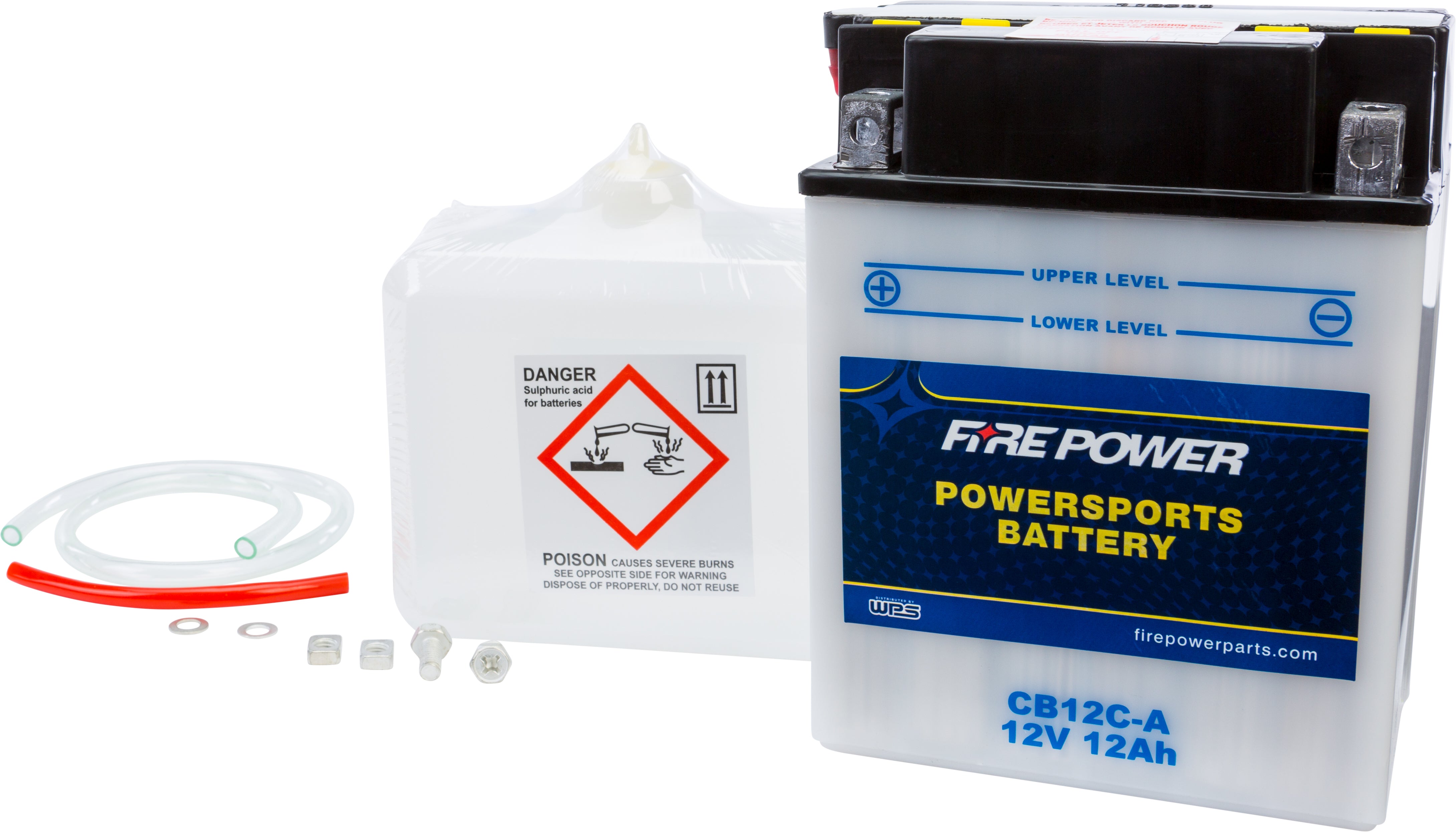 FIRE POWER - BATTERY W/ACID CB12C-A 12V HEAVY DUTY - CB12C-A