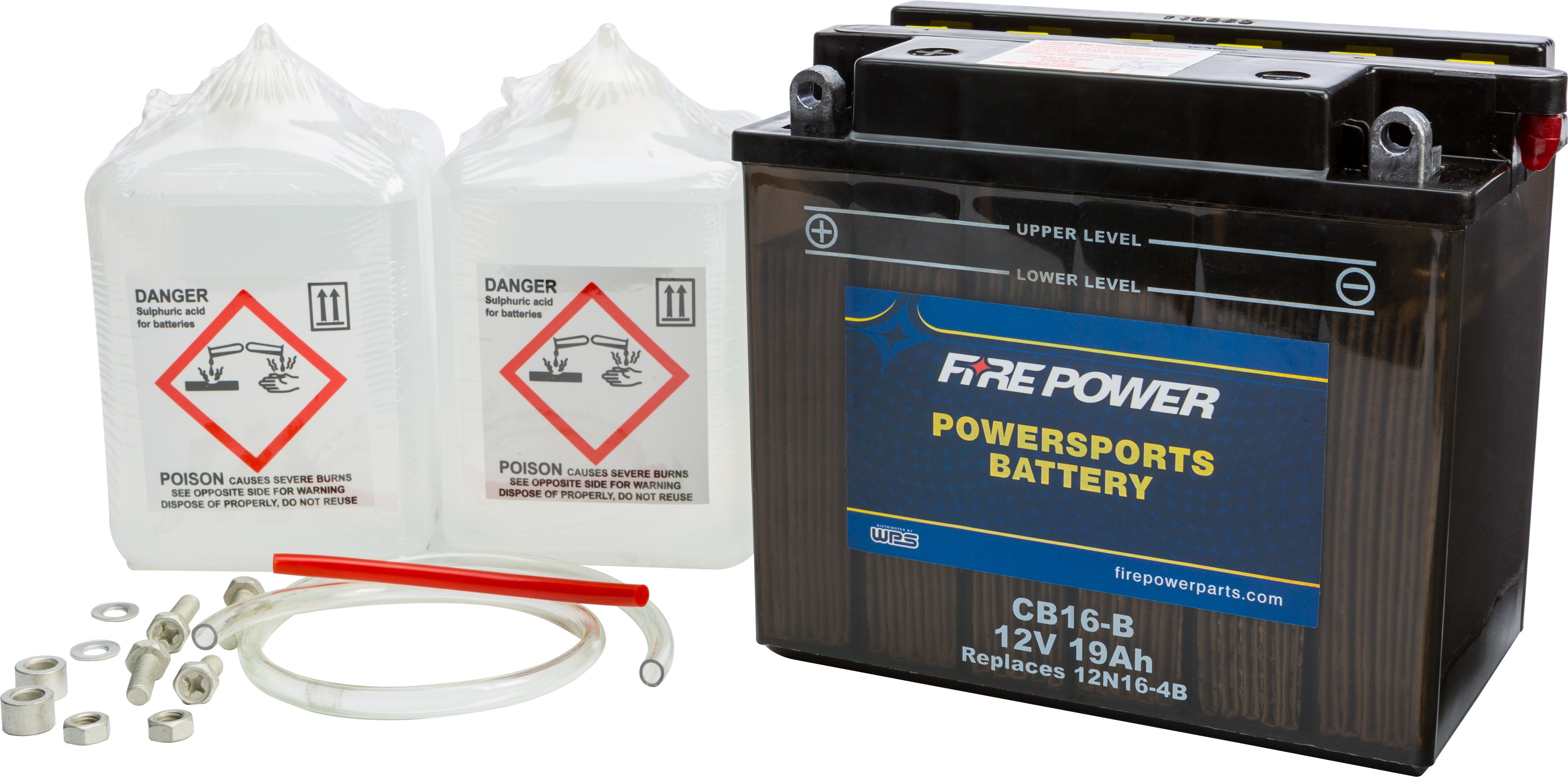 FIRE POWER - BATTERY W/ACID CB16-B 12V HEAVY DUTY - CB16-B