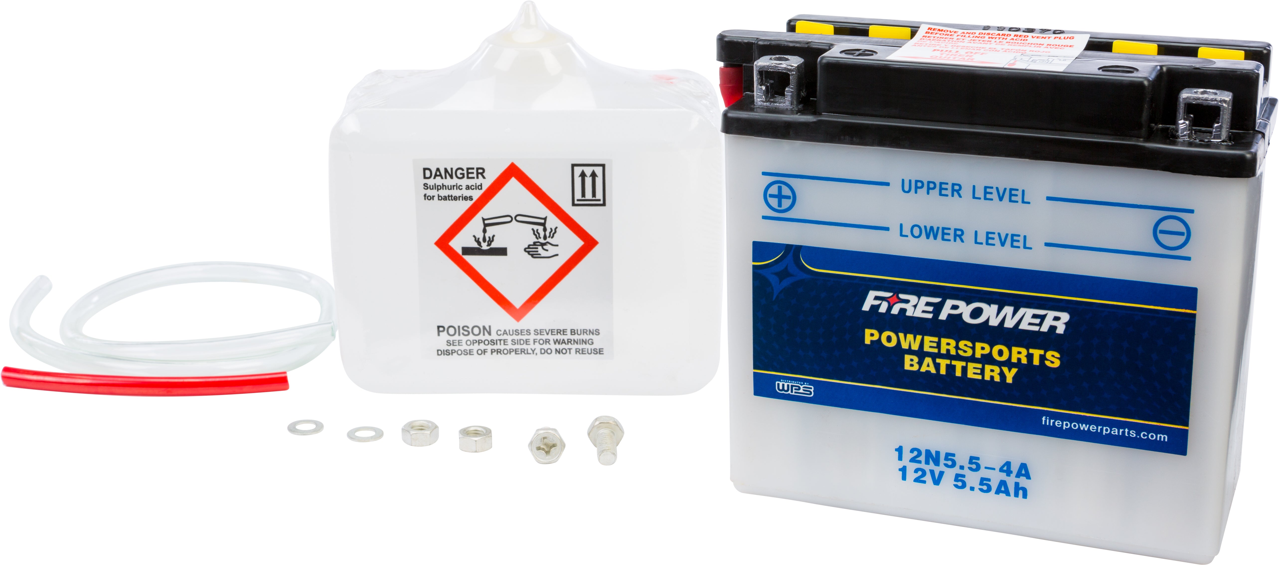 FIRE POWER - BATTERY W/ACID 12N5.5-4A 12V - 12N5.5-4A