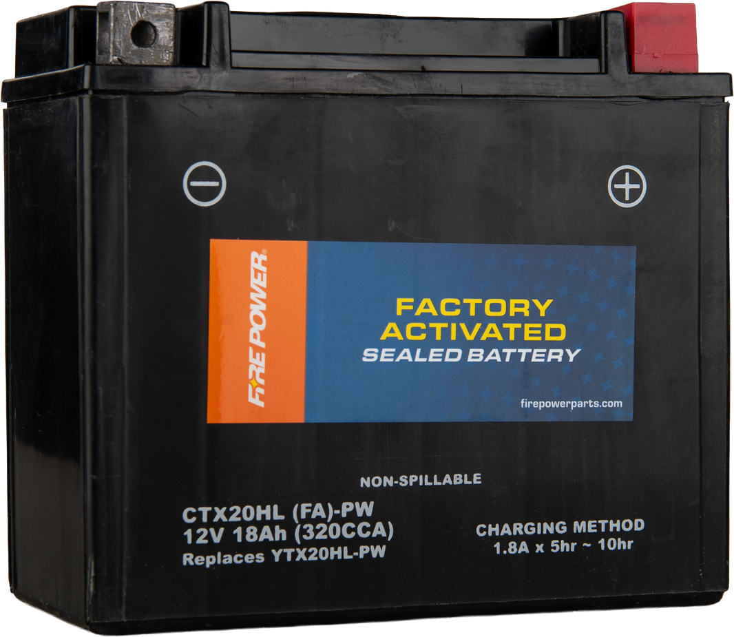FIRE POWER - BATTERY CTX20HL (FA)-PW SEALED FACTORY ACTIVATED - CTX20HL (FA)-PW