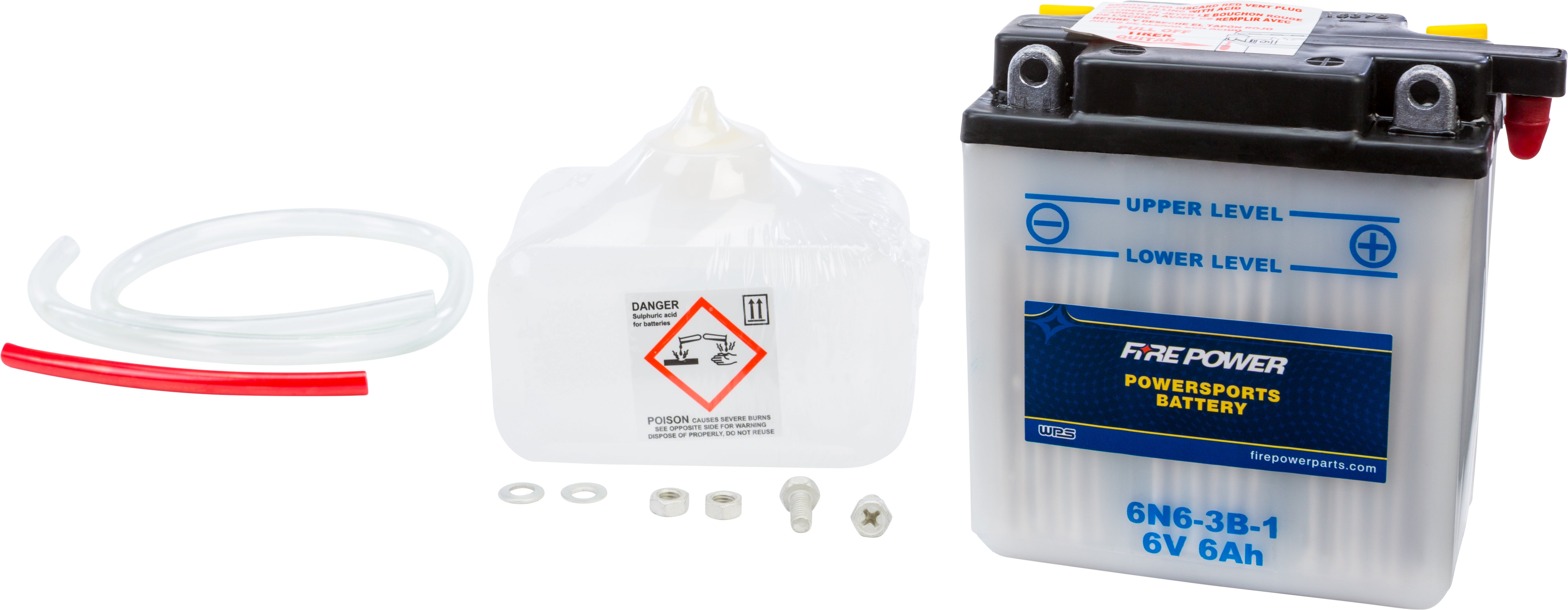 FIRE POWER - BATTERY W/ACID 6N6-3B-1 6V - 6N6-3B-1