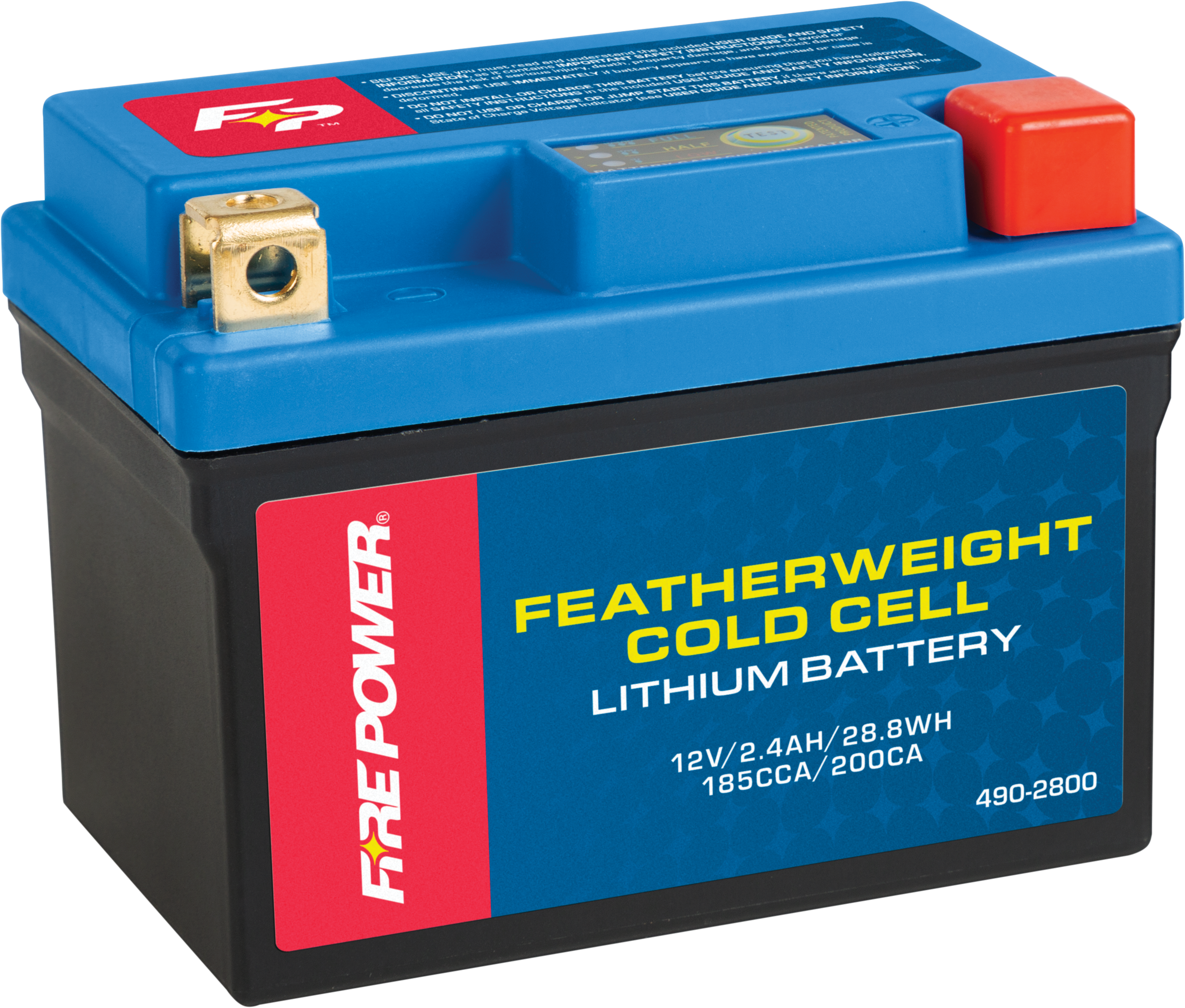 FIRE POWER - COLDWEATHER LITHIUM BATTERY 185 CCA HJTZ7S-FP-B-C - HJTZ5S-FPP-B-C