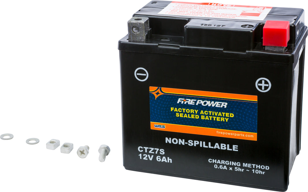 FIRE POWER - BATTERY CTZ7S SEALED FACTORY ACTIVATED - CTZ7S