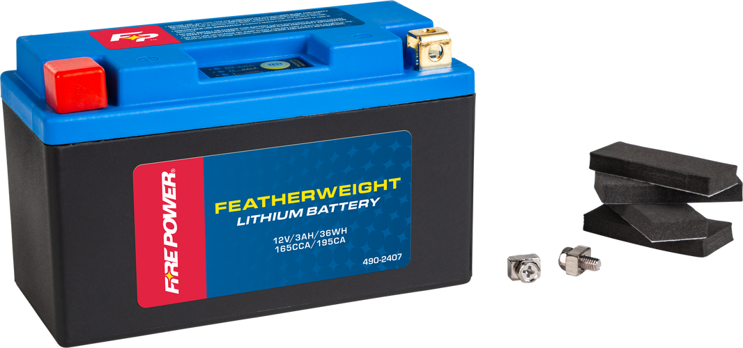 FIRE POWER - FEATHERWEIGHT LITHIUM BATTERY 165 CCA 12V/36WH - HJT9B-FP-B