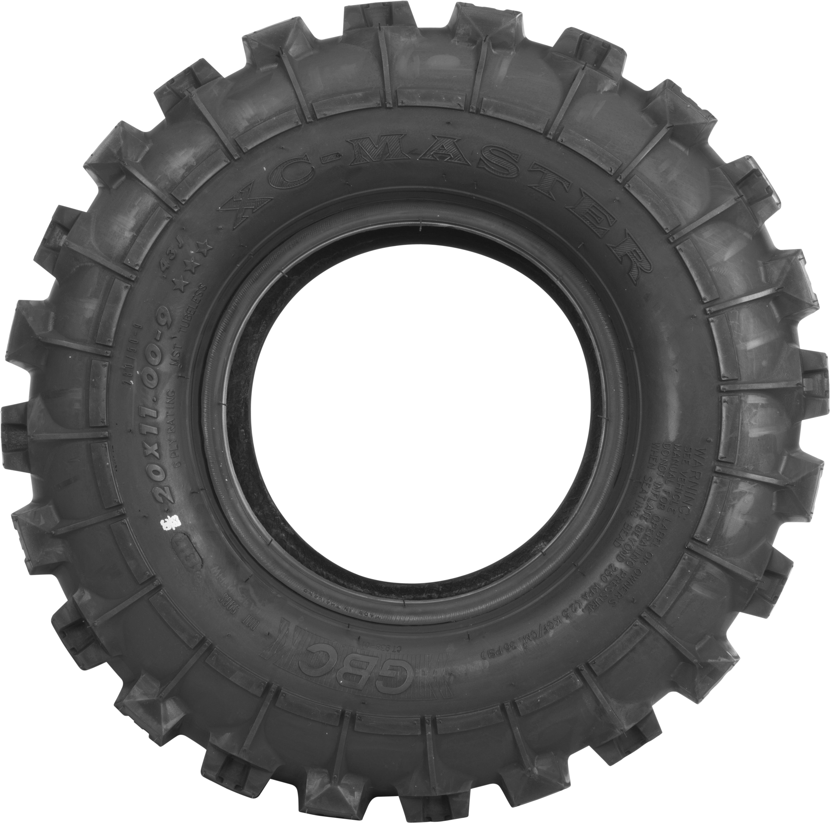 GBC - TIRE XC MASTER REAR 22X11-9 BIAS LR397LBS - AR092211XM