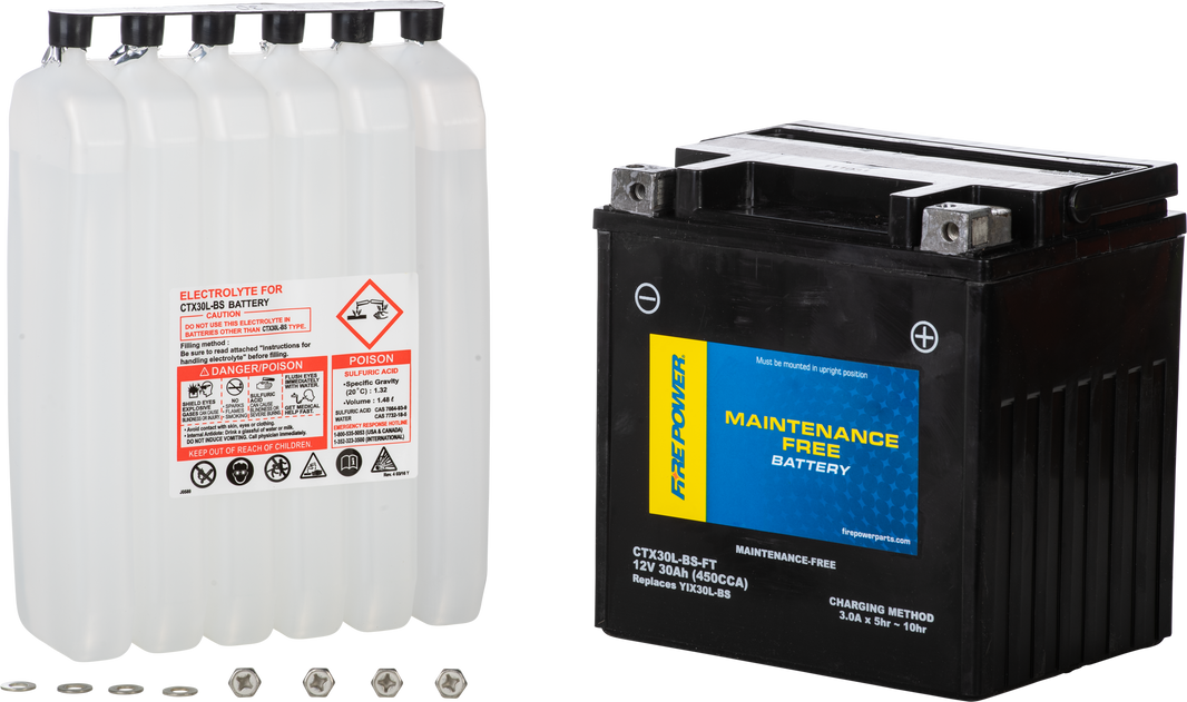 FIRE POWER - BATTERY CTX30L-BS-FT MAINTENANCE FREE - CTX30L-BS-FT