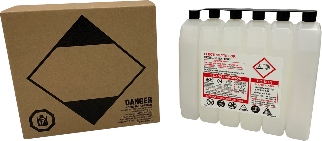 FIRE POWER - SEALED BATTERY ELECTROLYTE PACK 1050CC - 1050CC CTX