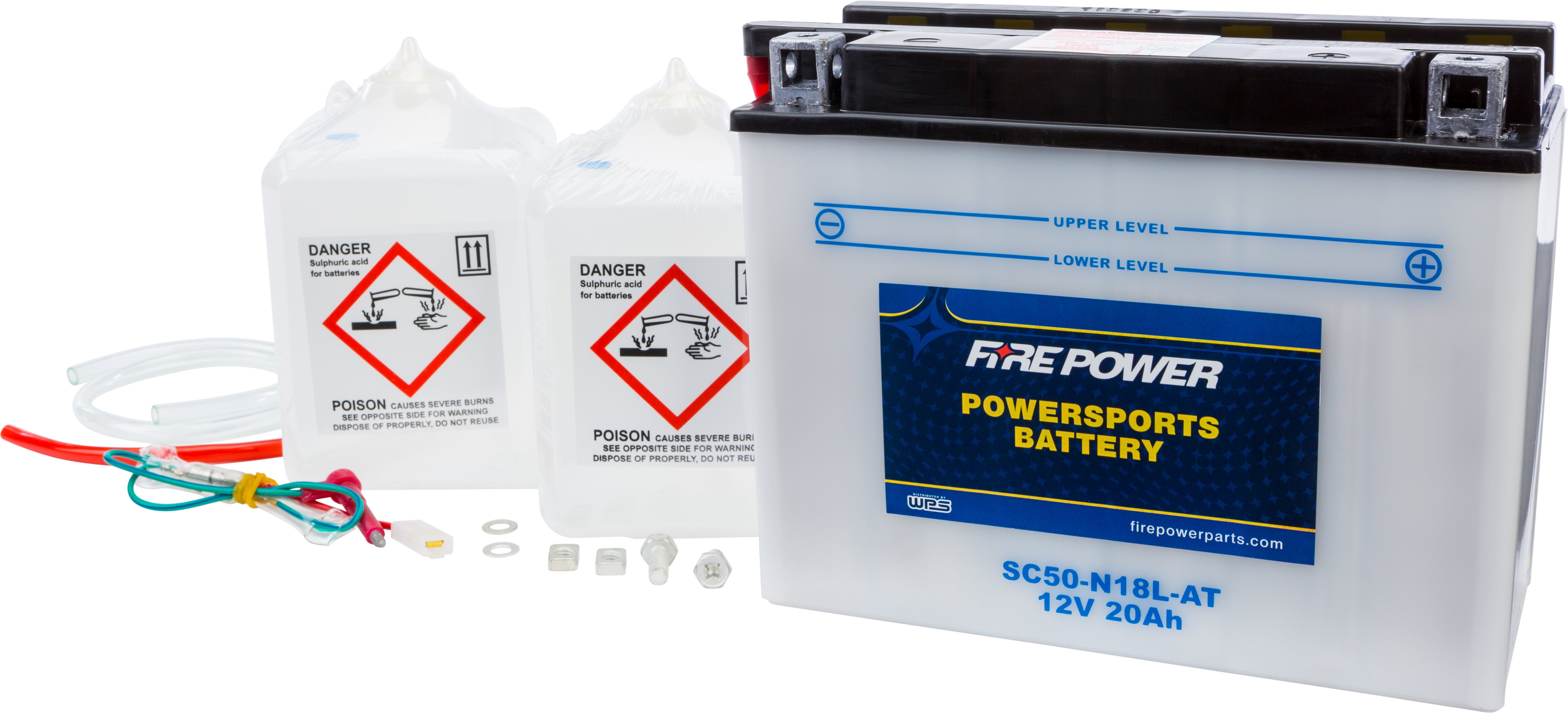 FIRE POWER - BATTERY W/ACID SC50-N18L-AT 12V HEAVY DUTY - SC50-N18L-AT
