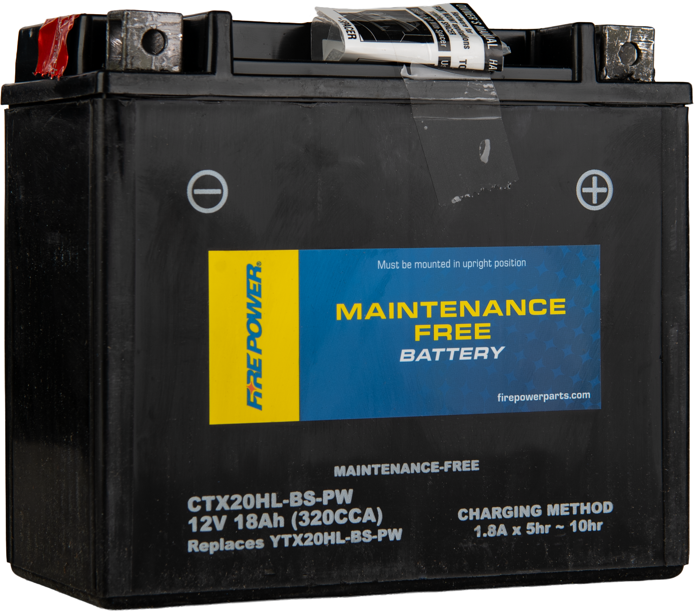 FIRE POWER - BATTERY CTX20HL-BS-PW MAINTENANCE FREE - CTX20HL-BS-PW