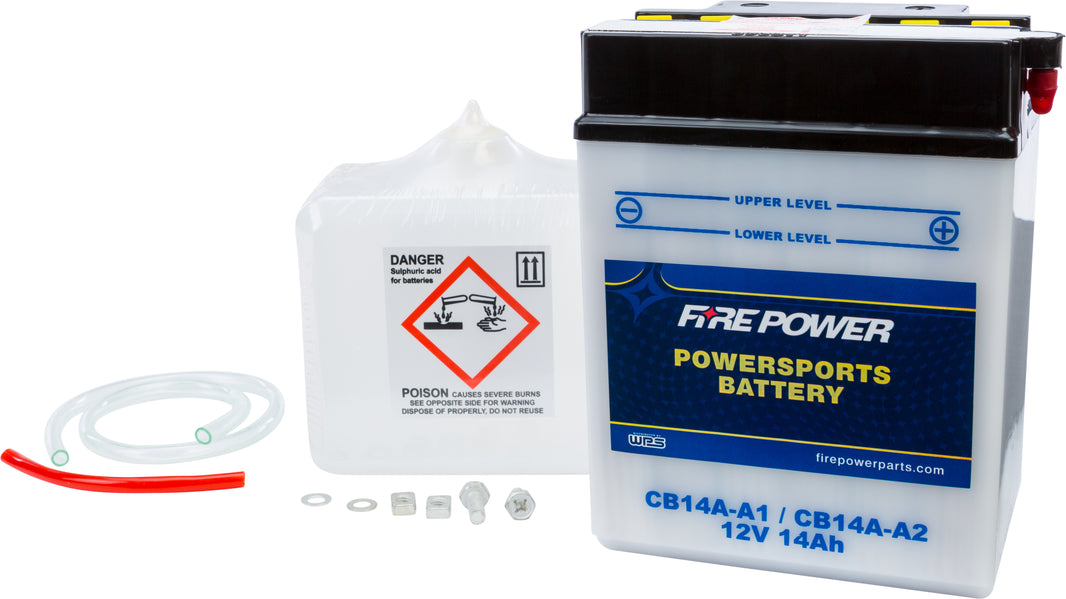 FIRE POWER - BATTERY W/ACID CB14A-A1/14A-A2 12V HEAVY DUTY - CB14A-A2