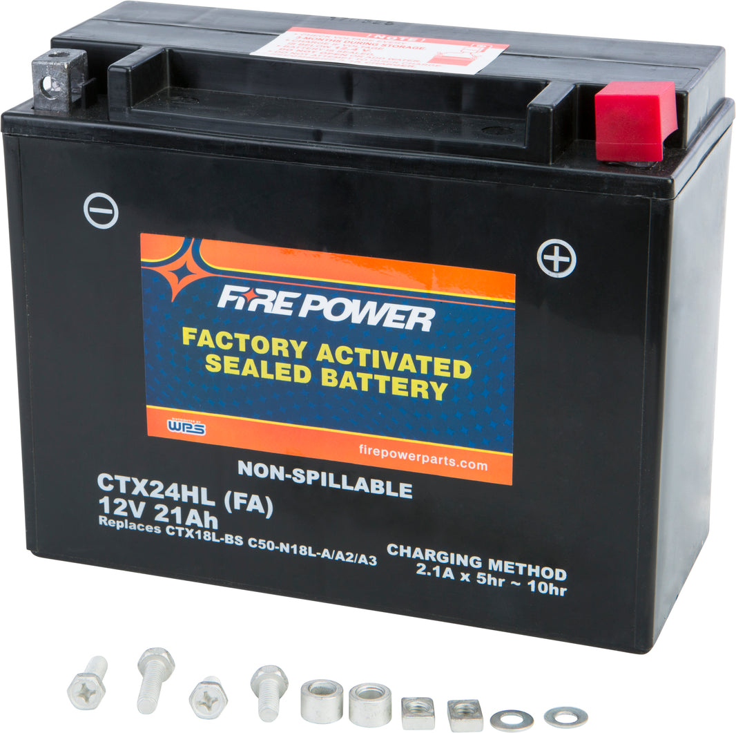 FIRE POWER - BATTERY CTX24HL/C50-N18L-A SEALED FACTORY ACTIVATED - CTX24HL-BS(FA)