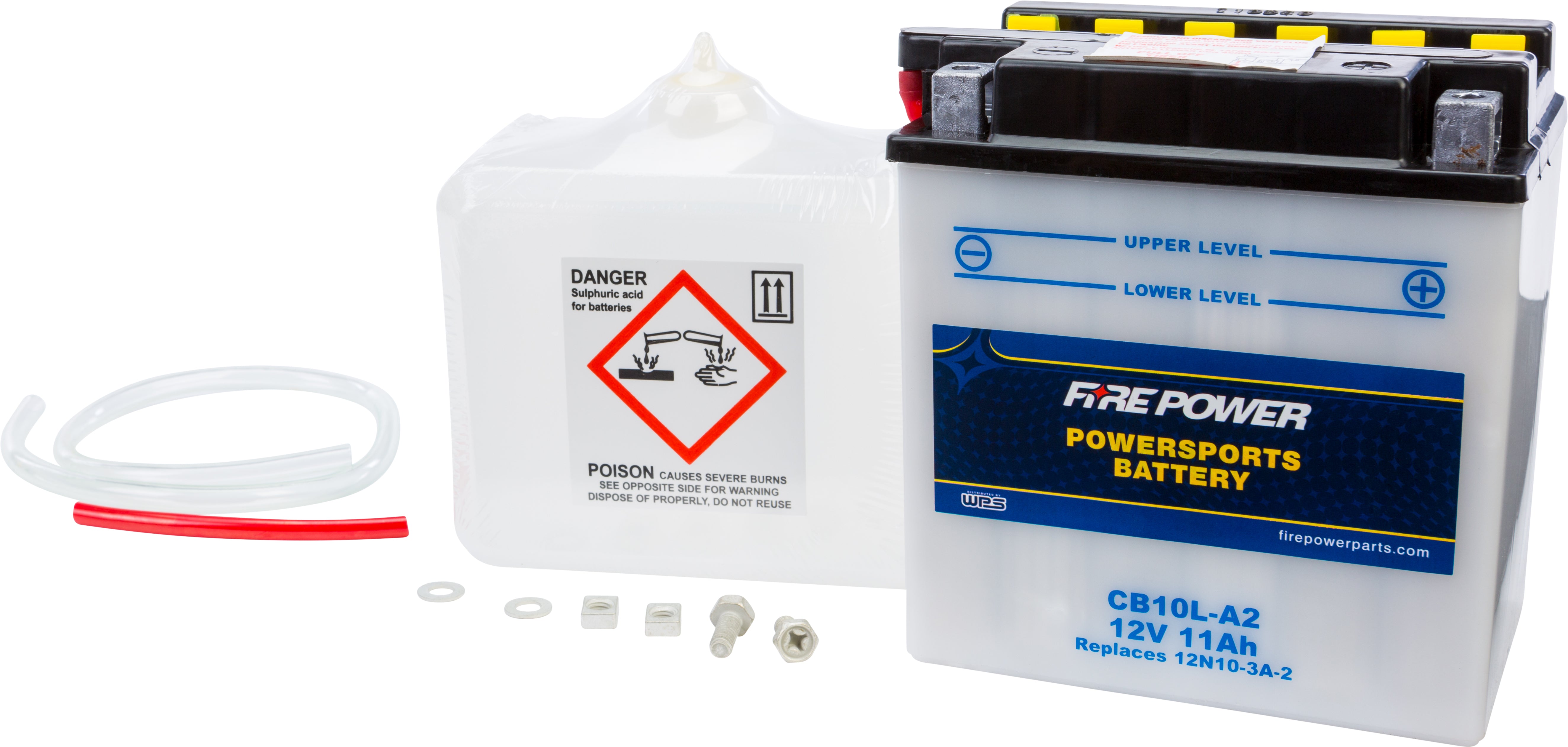 FIRE POWER - BATTERY W/ACID CB10L-A2 12V HEAVY DUTY - CB10L-A2