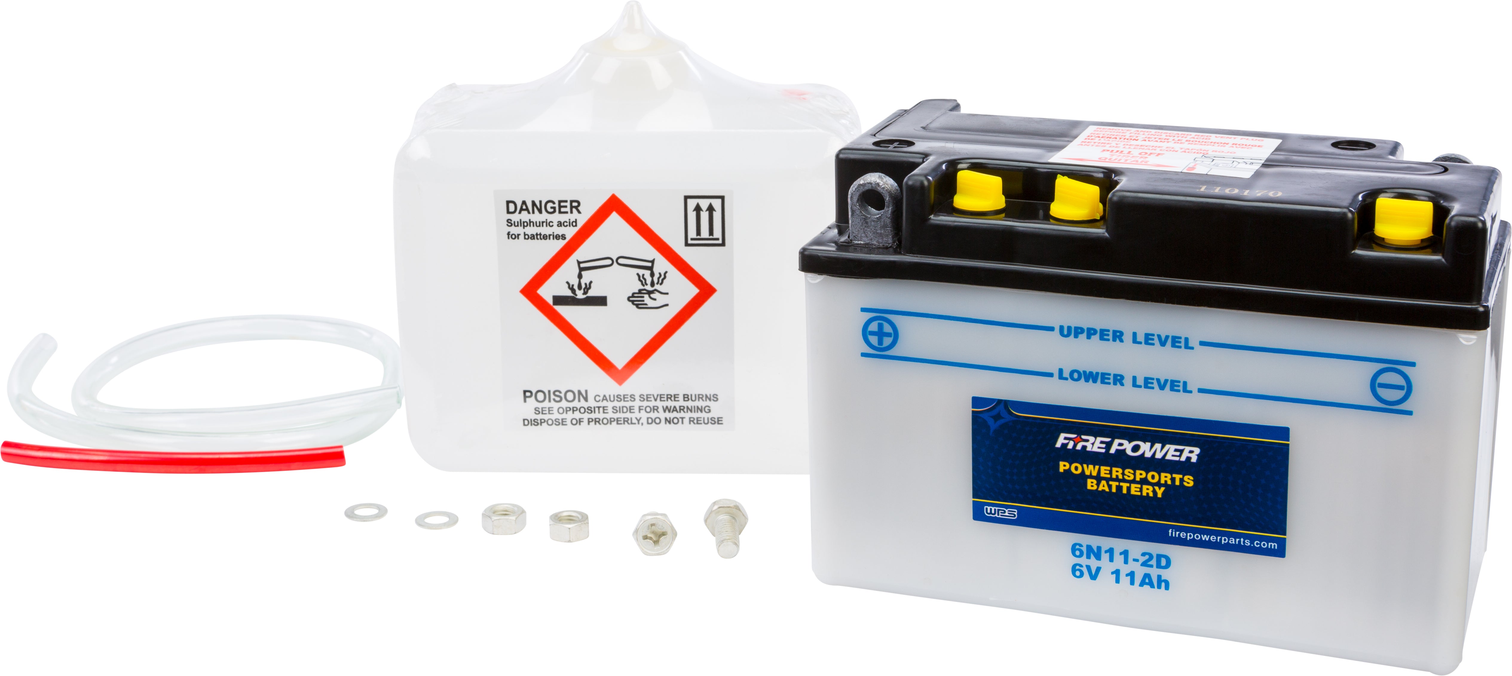 FIRE POWER - BATTERY W/ACID 6N11-2D 6V - 6N11-2D