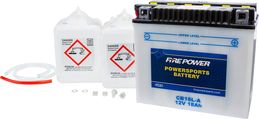 FIRE POWER - BATTERY W/ACID CB18L-A 12V HEAVY DUTY - CB18L-A