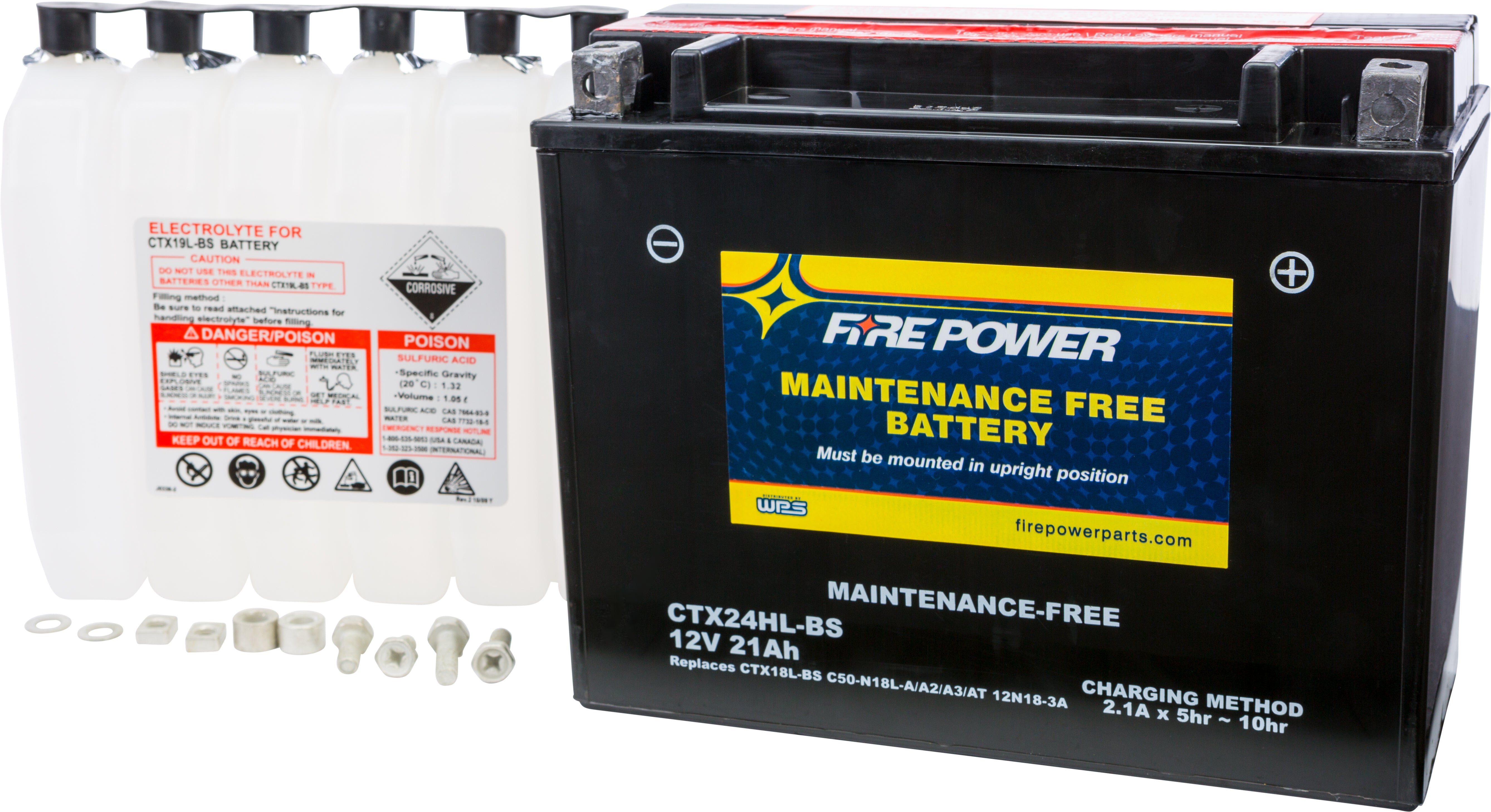 FIRE POWER - BATTERY CTX24HL-BS MAINTENANCE FREE - CTX24HL-BS