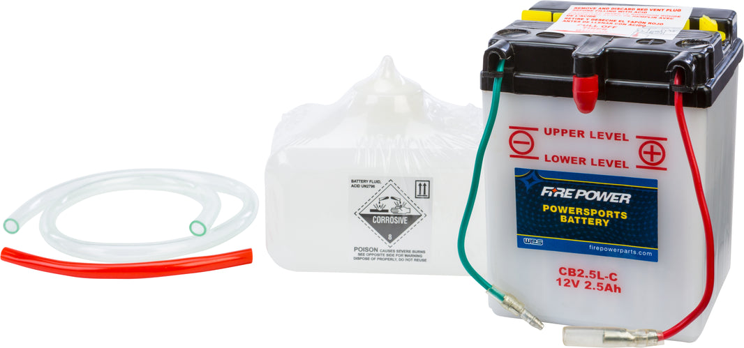 FIRE POWER - BATTERY W/ACID CB2.5L-C 12V HEAVY DUTY - CB2.5L-C
