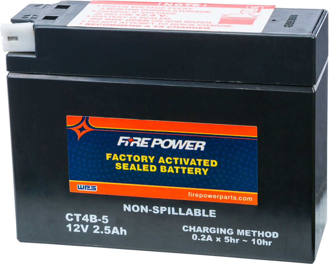 FIRE POWER - BATTERY CT4B-5 SEALED FACTORY ACTIVATED - CT4B-5