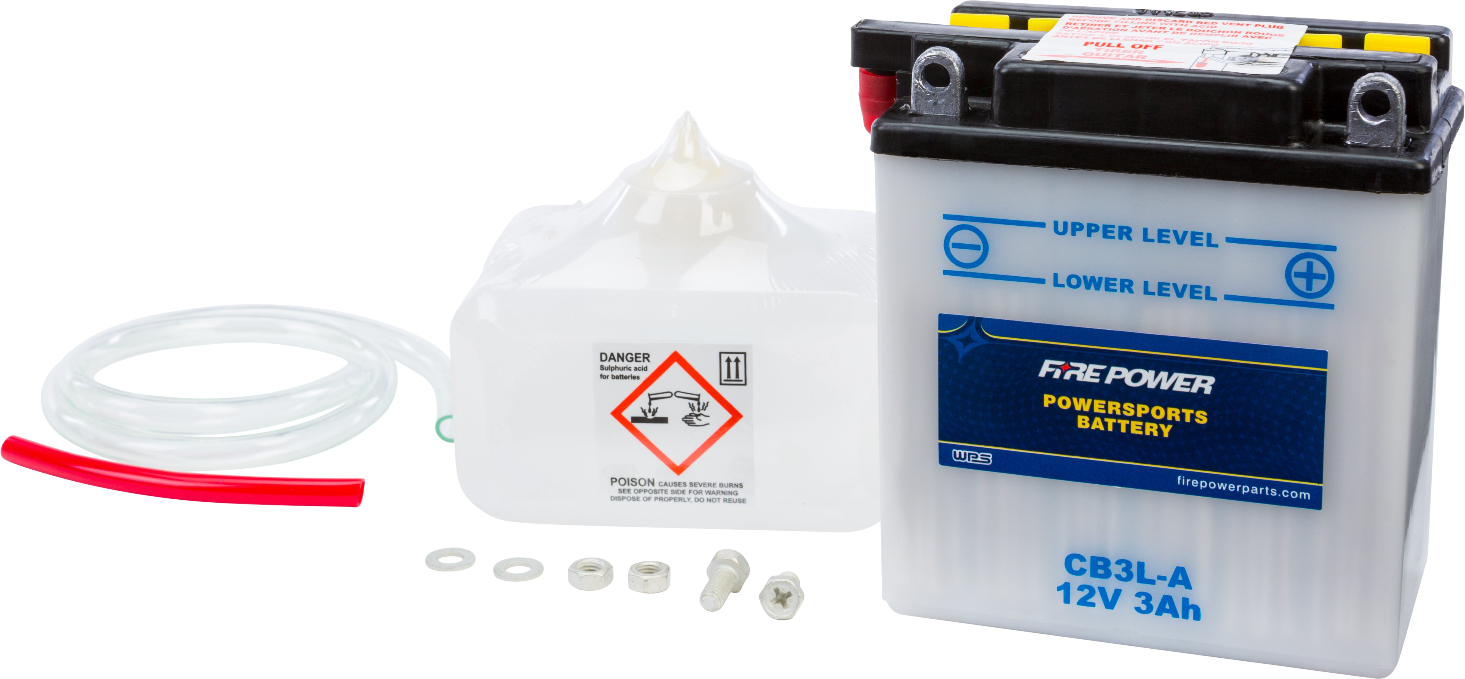 FIRE POWER - BATTERY W/ACID CB3L-A 12V HEAVY DUTY - CB3L-A