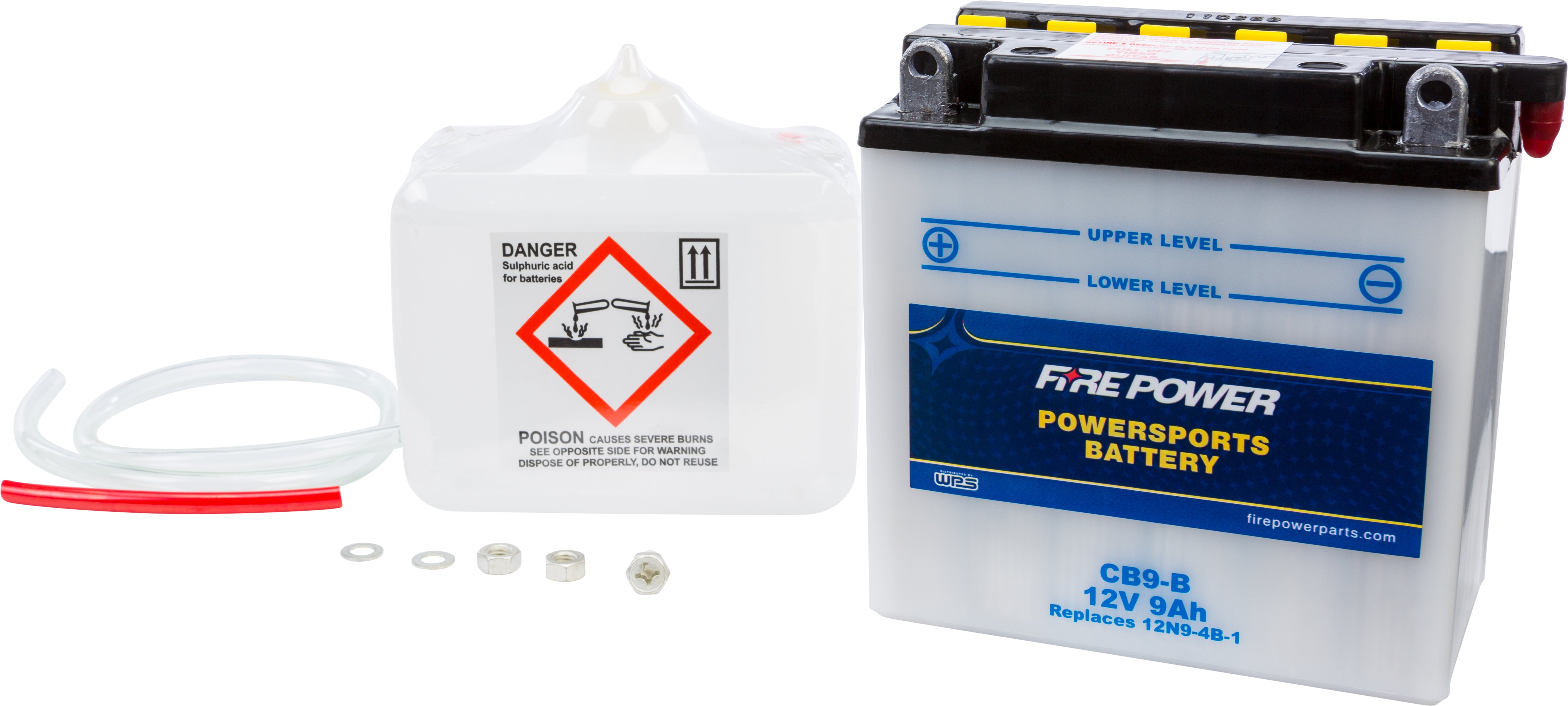 FIRE POWER - BATTERY W/ACID CB9-B 12V HEAVY DUTY - CB9-B