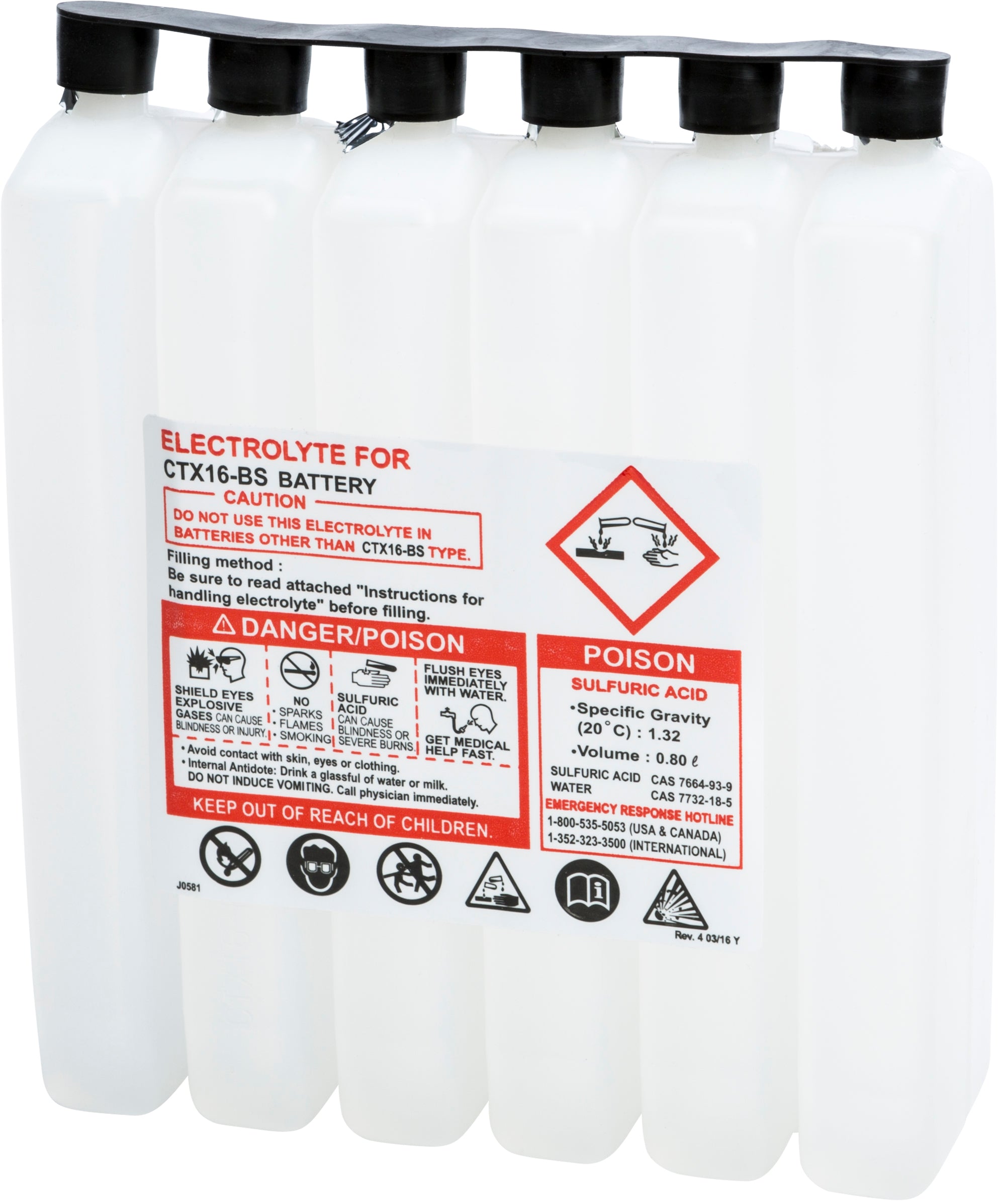 FIRE POWER - SEALED BATTERY ELECTROLYTE PACK 798CC - 800CC CTX