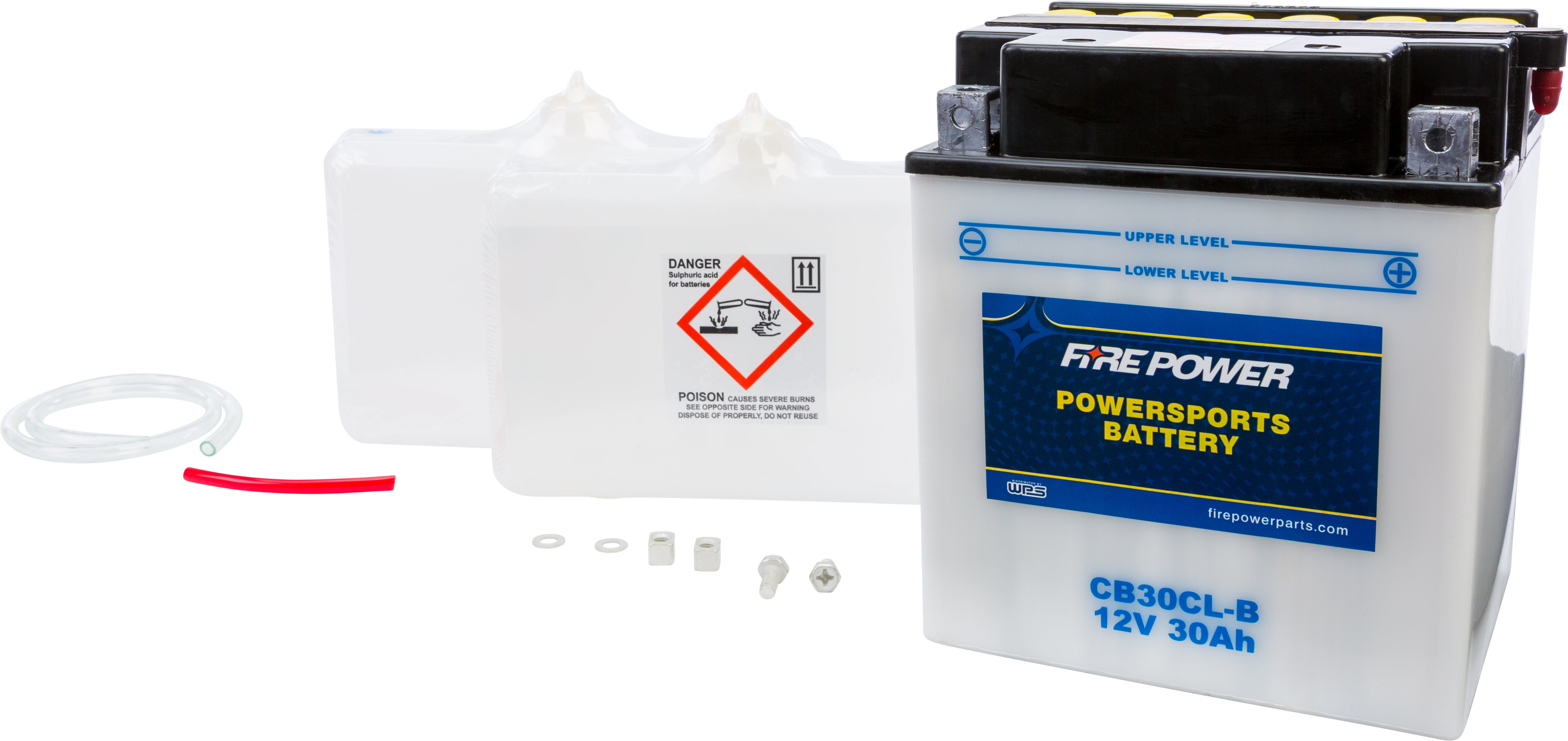 FIRE POWER - BATTERY W/ACID CB30CL-B 12V HEAVY DUTY - CB30CL-B