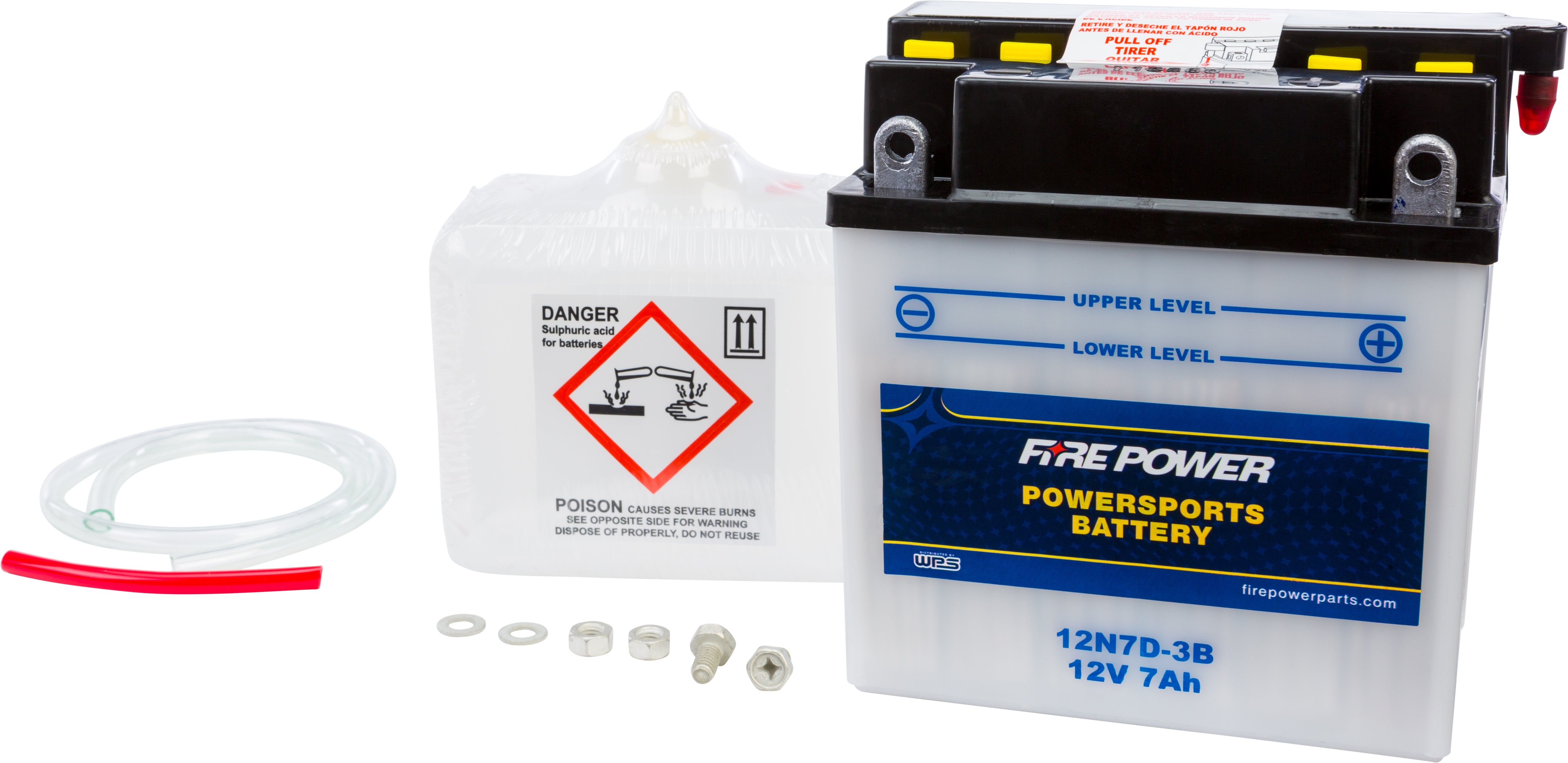 FIRE POWER - BATTERY W/ACID 12N7D-3B 12V - 12N7D-3B