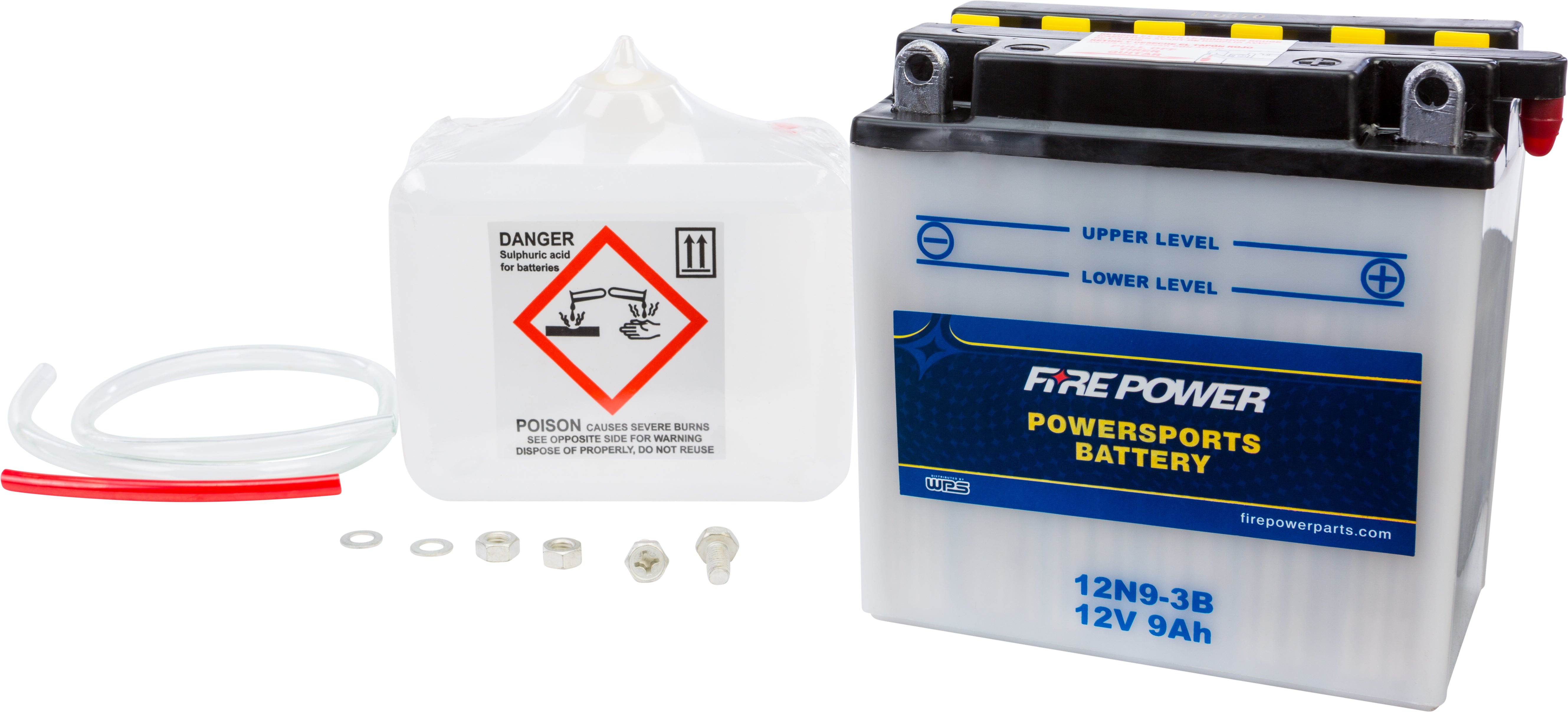FIRE POWER - BATTERY W/ACID 12N9-3B 12V - 12N9-3B
