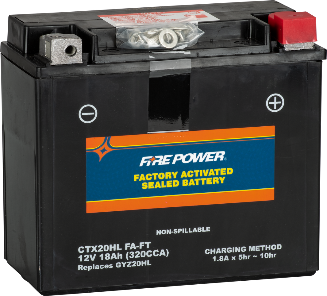 FIRE POWER - BATTERY CTX20HL (FA) FT SEALED FACTORY ACTIVATED - CTX20HL (FA) FT