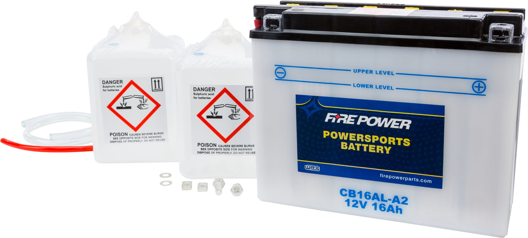 FIRE POWER - BATTERY W/ACID CB16AL-A2 12V HEAVY DUTY - CB16AL-A2