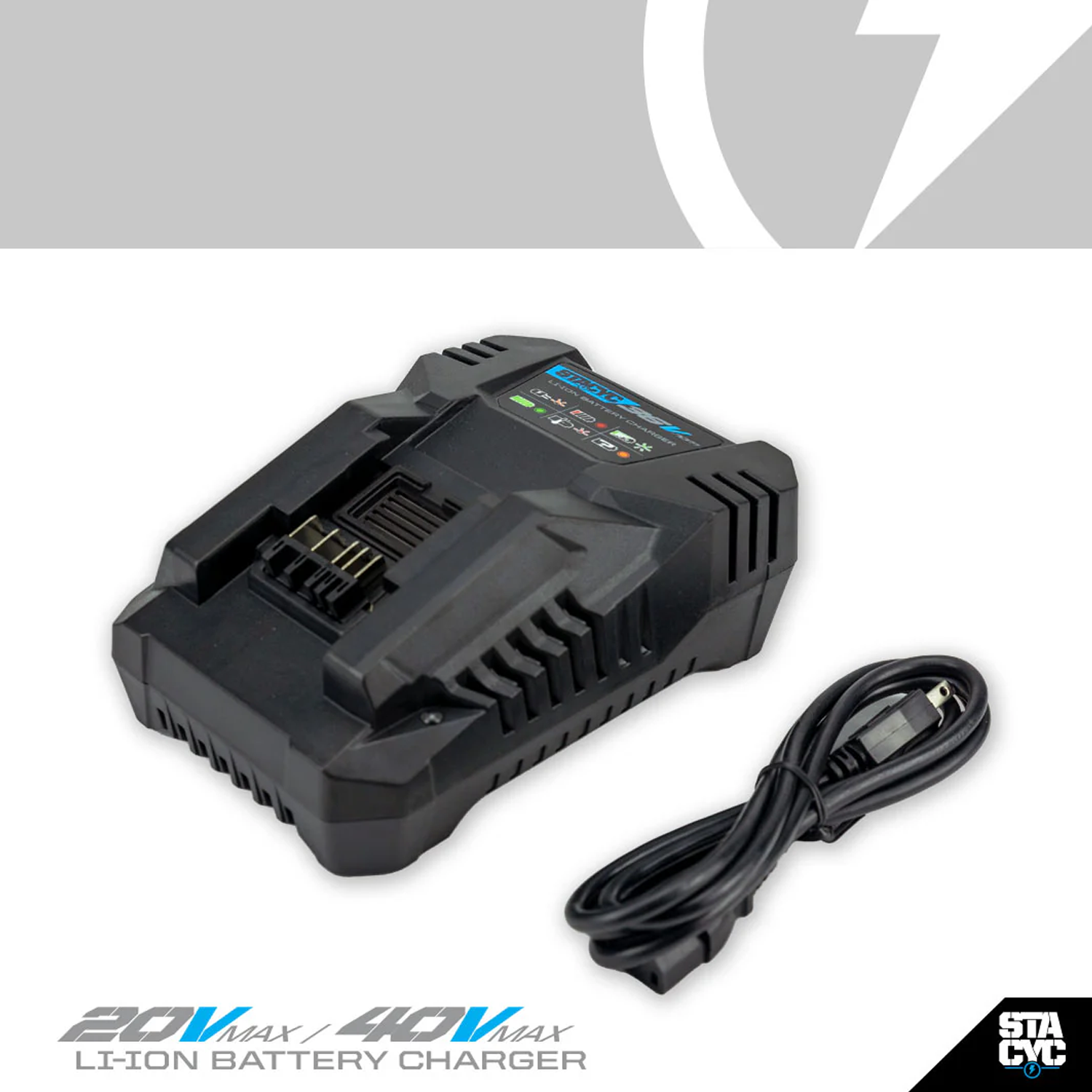 Stacyc 18/36 Volt Fast Smart Charger 3am/6ah
