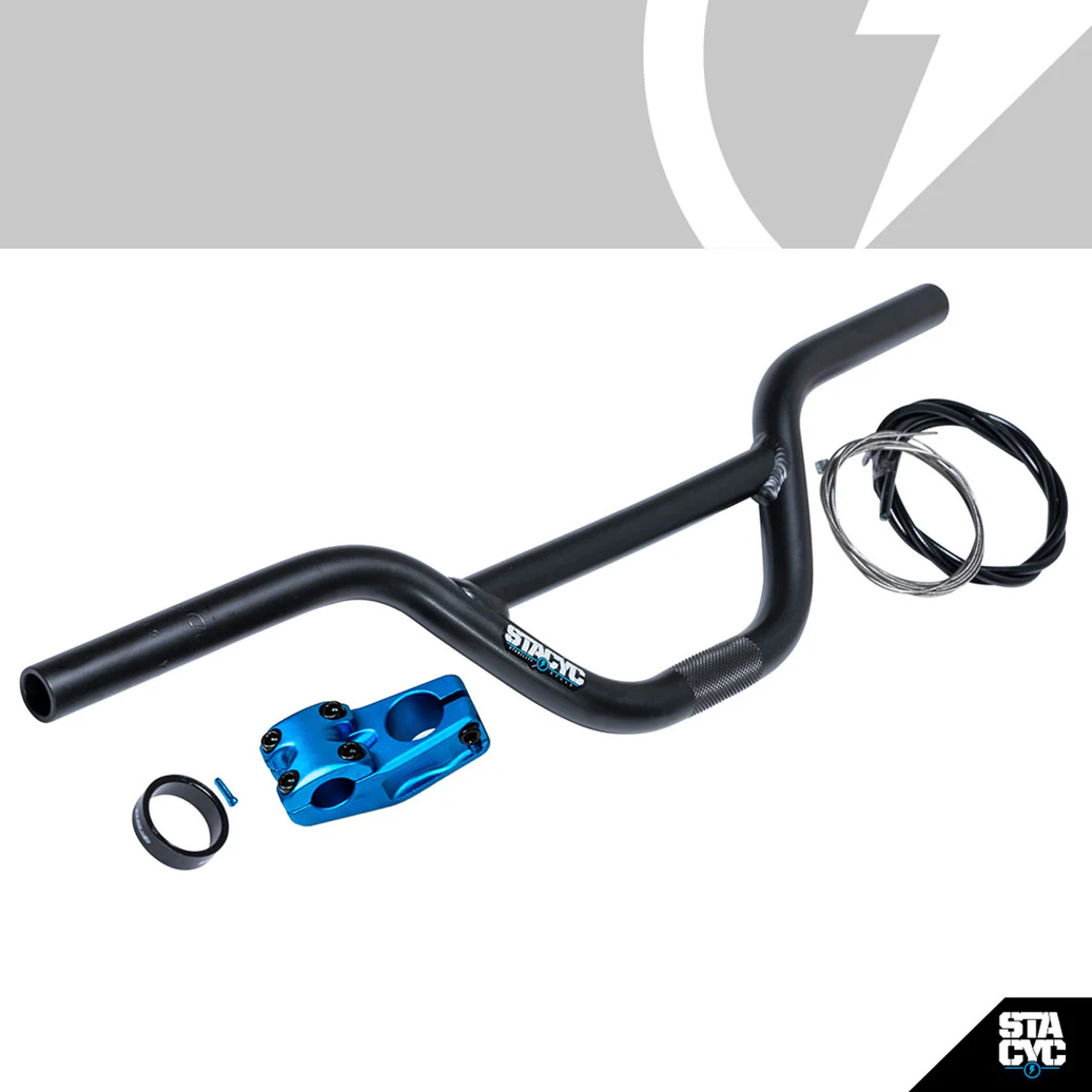 Stacyc 19mm Mini Bar Riser Kit (Cyan)