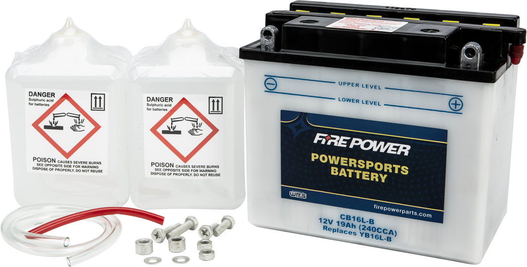 FIRE POWER - BATTERY W/ACID CB16L-B 12V HEAVY DUTY - CB16L-B