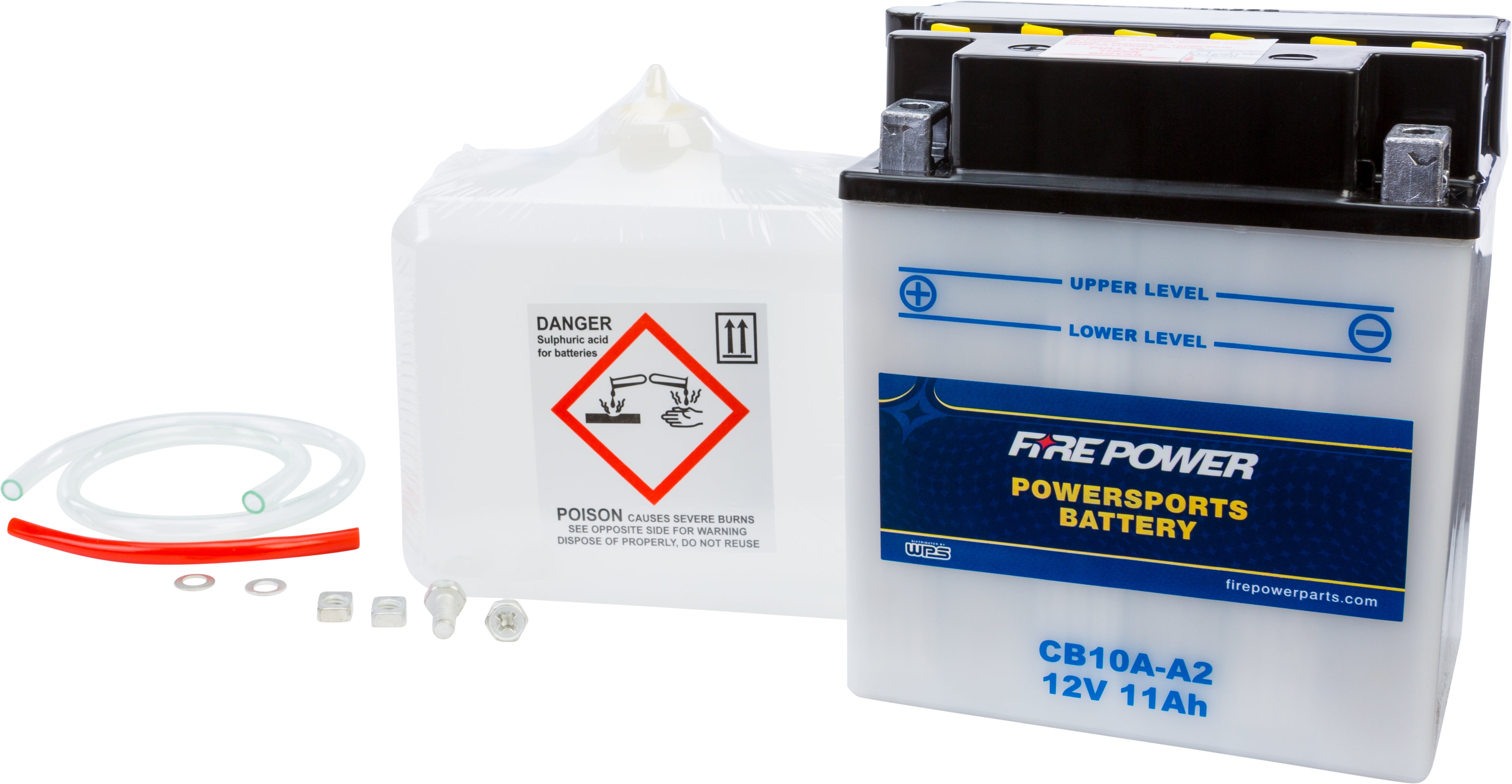 FIRE POWER - BATTERY W/ACID CB10A-A2 12V HEAVY DUTY - CB10A-A2
