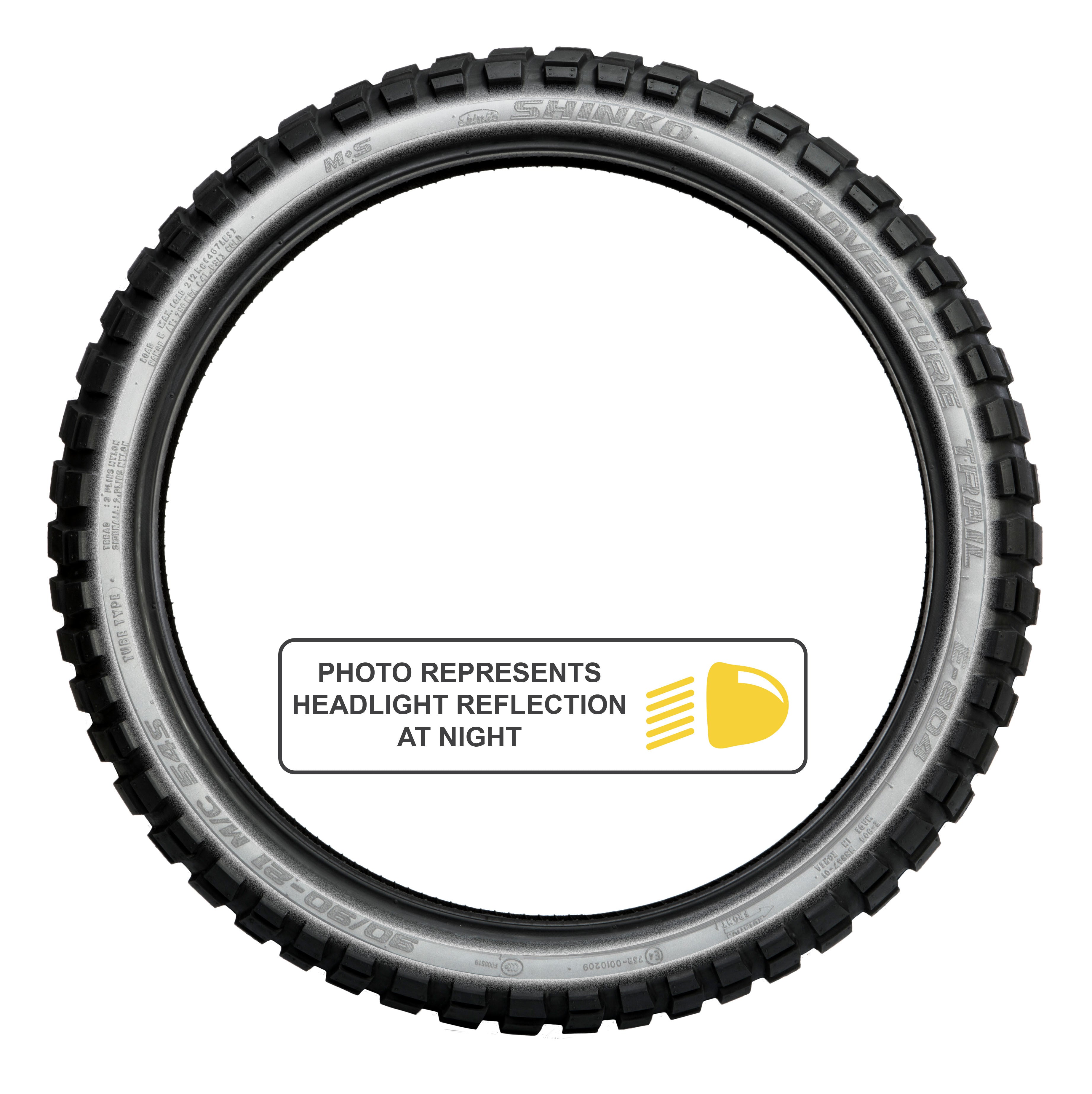SHINKO - TIRE 804 DUAL SPORT FRONT REF 110/80B19 59Q B/BIAS TL REF - 87-4714