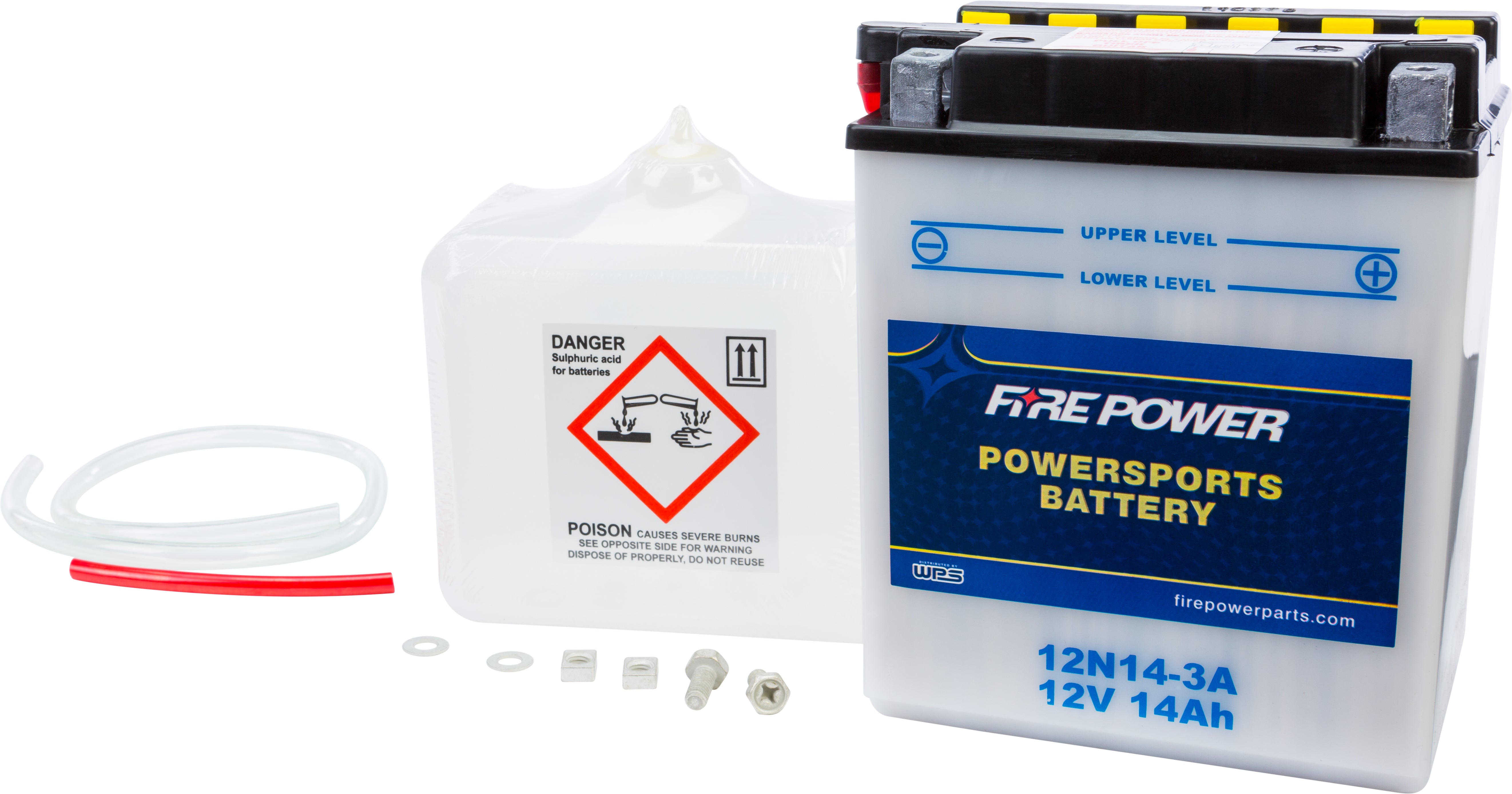 FIRE POWER - BATTERY W/ACID 12N14-3A 12V - 12N14-3A