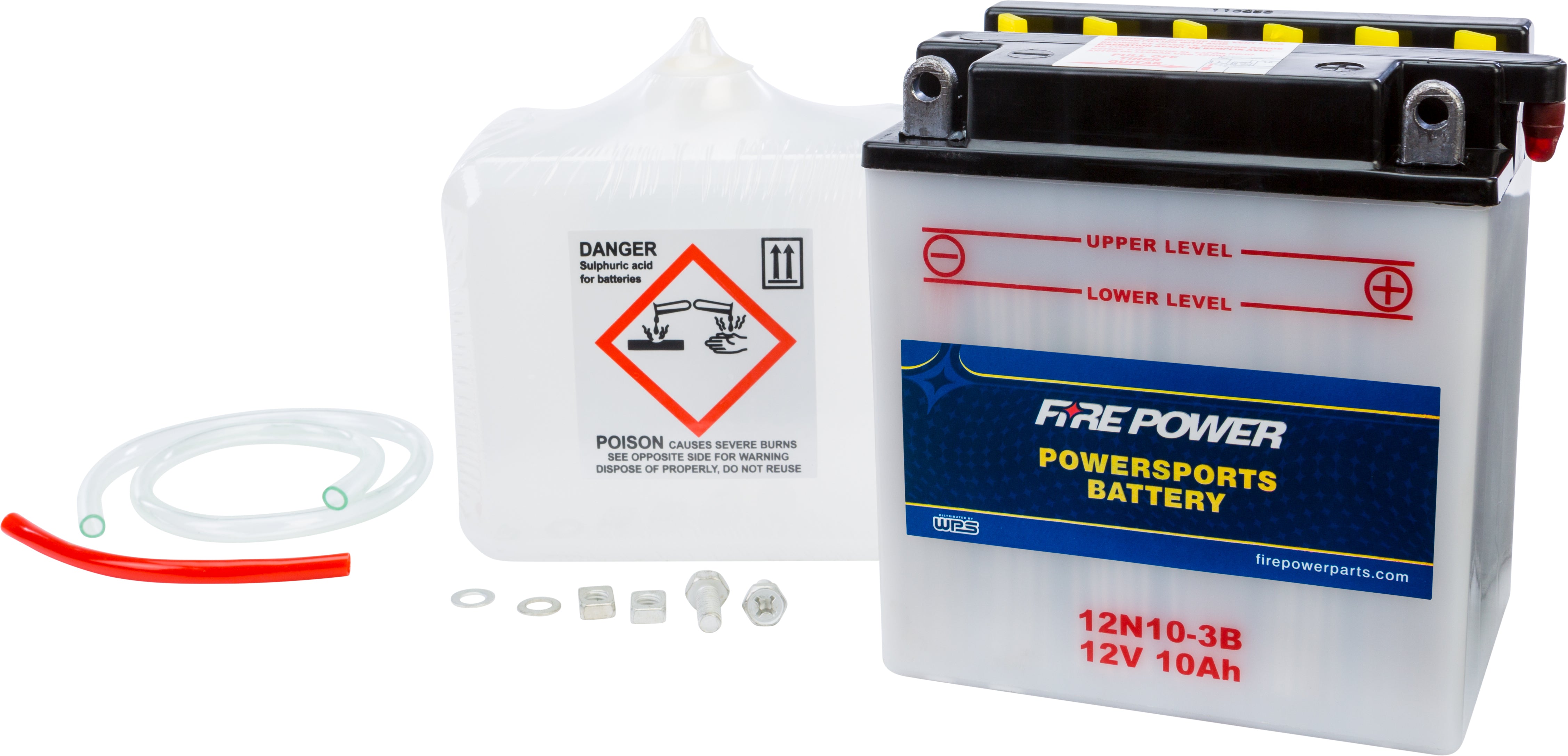 FIRE POWER - BATTERY W/ACID 12N10-3B 12V - 12N10-3B