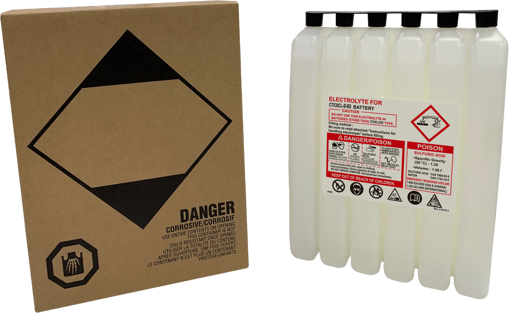 FIRE POWER - SEALED BATTERY ELECTROLYTE PACK 1560CC - 1560CC CTX