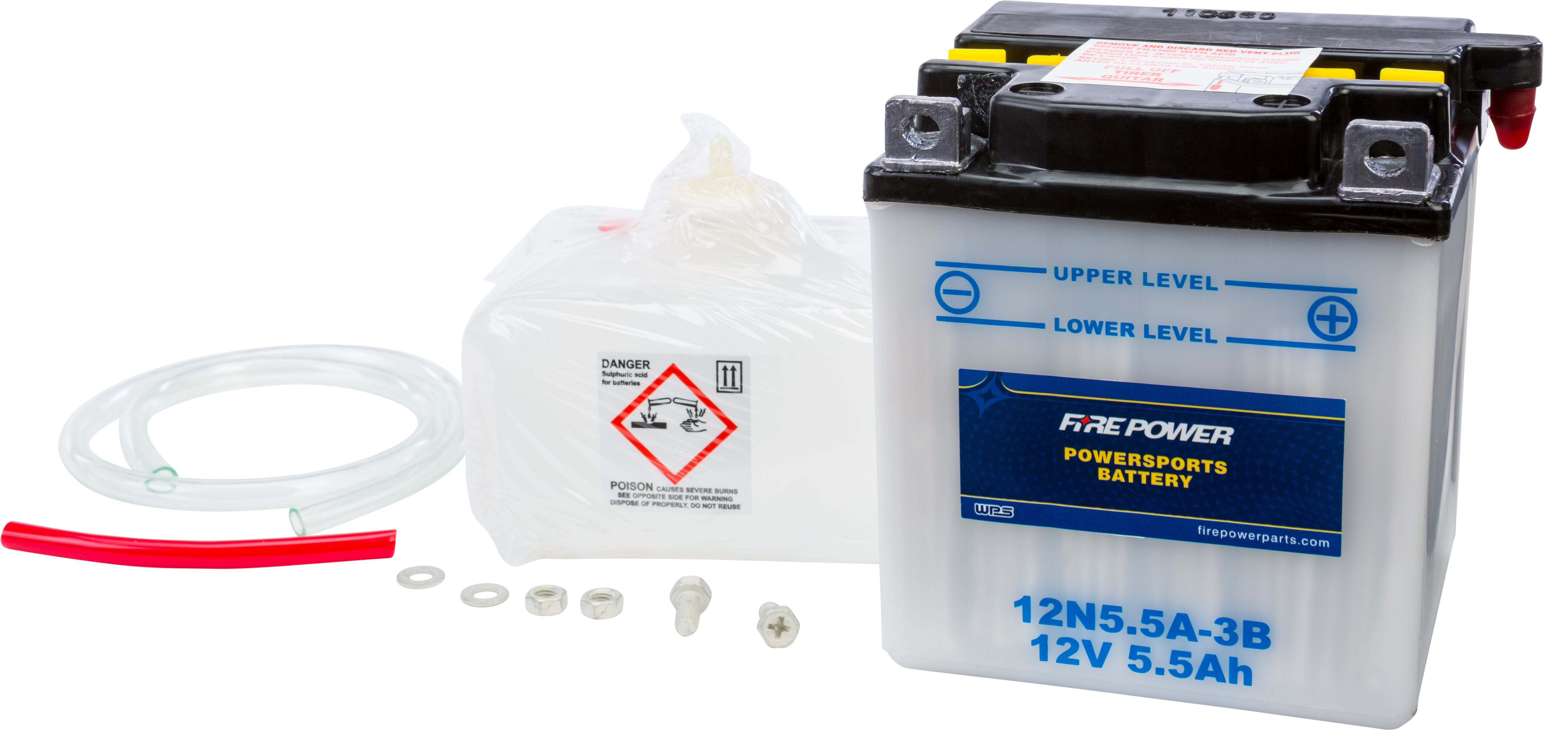 FIRE POWER - BATTERY W/ACID 12N5.5A-3B 12V - 12N5.5A-3B