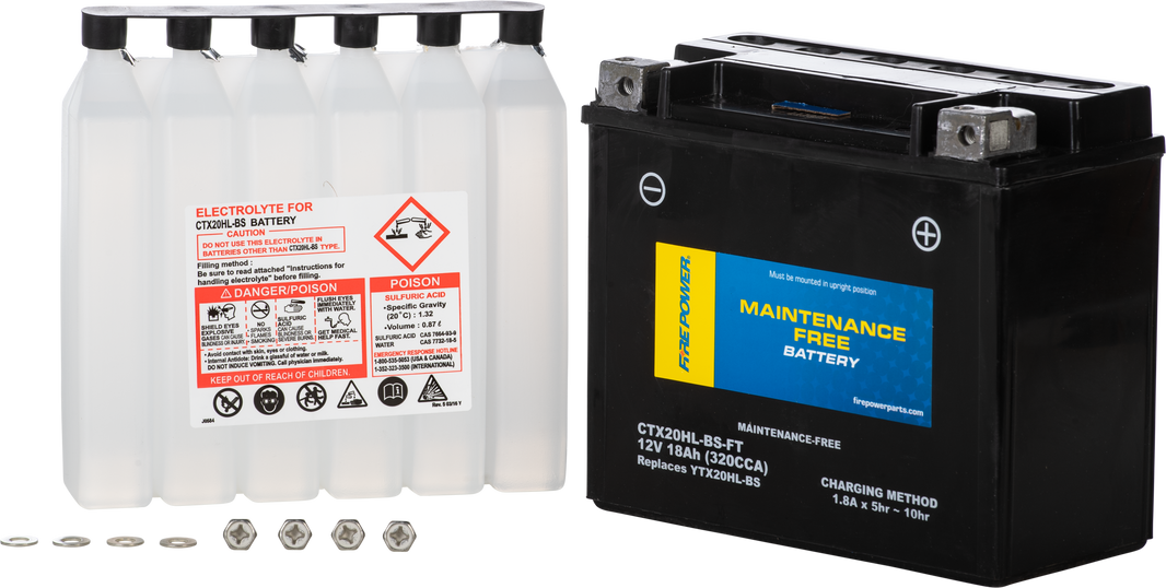 FIRE POWER - BATTERY CTX20HL-BS-FT MAINTENANCE FREE - CTX20HL-BS-FT