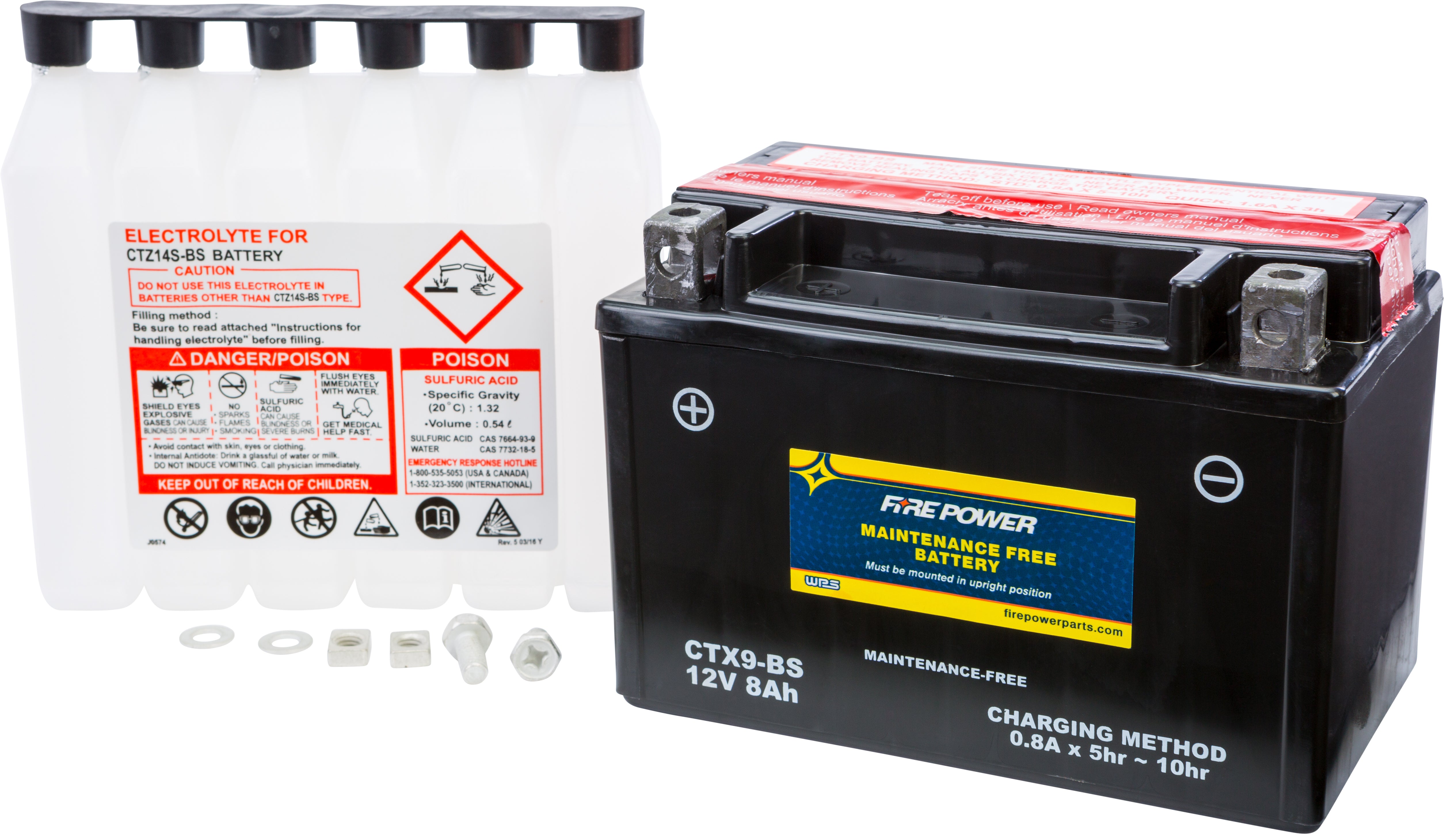 FIRE POWER - BATTERY CTX9-BS MAINTENANCE FREE - CTX9-BS