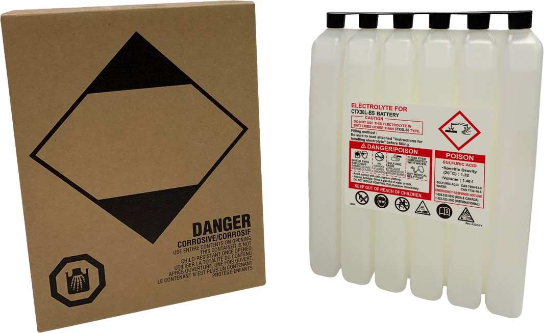 FIRE POWER - SEALED BATTERY ELECTROLYTE PACK 1482CC - 1482CC CTX