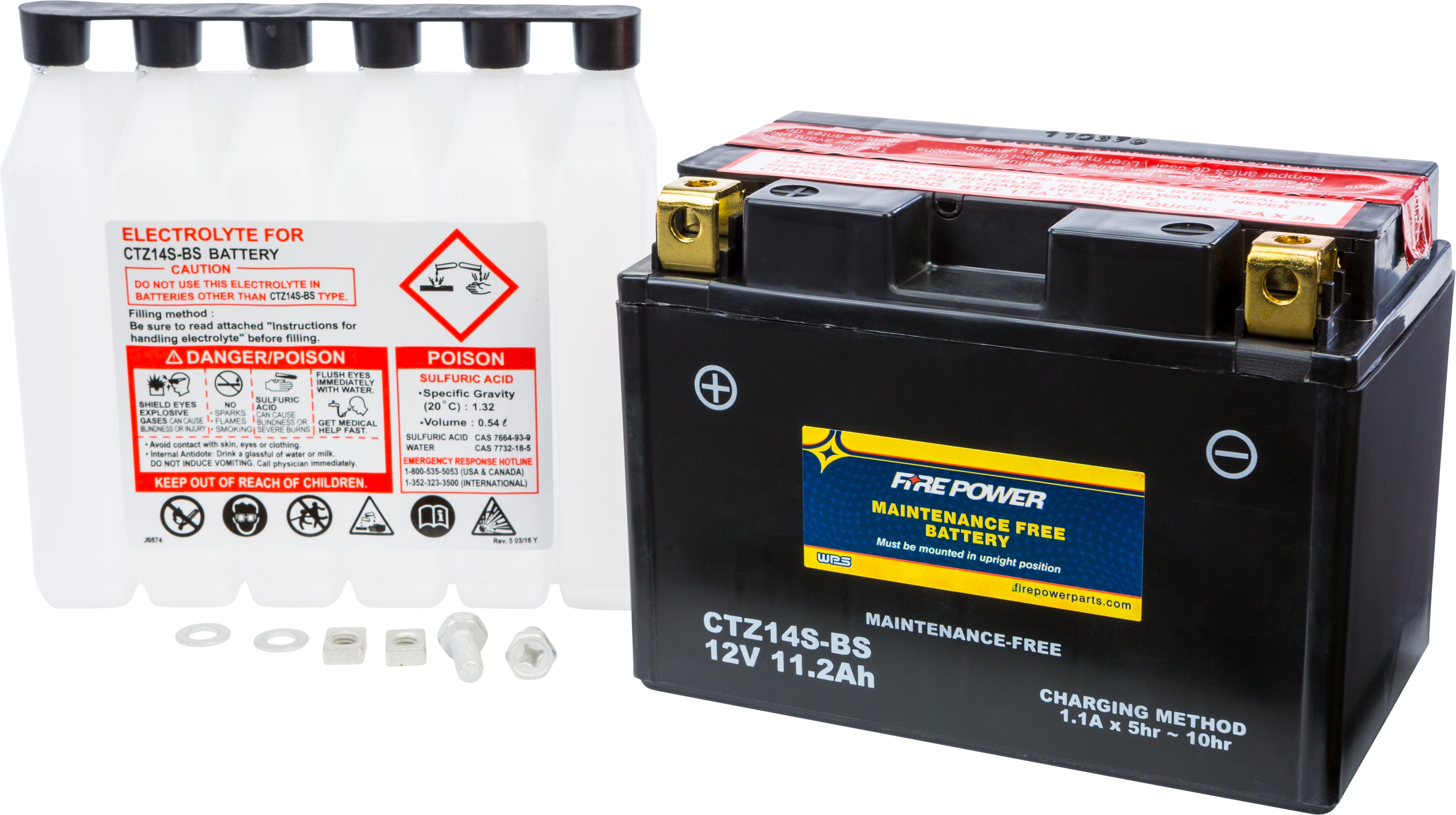 FIRE POWER - BATTERY CTZ14S-BS MAINTENANCE FREE - CTZ14S-BS